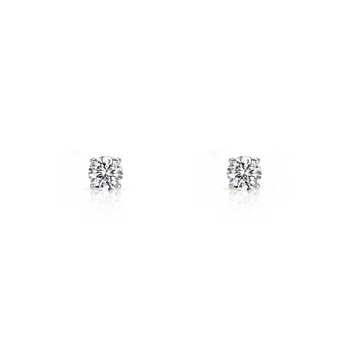 BABY CRYSTAL STUDS - SILVER