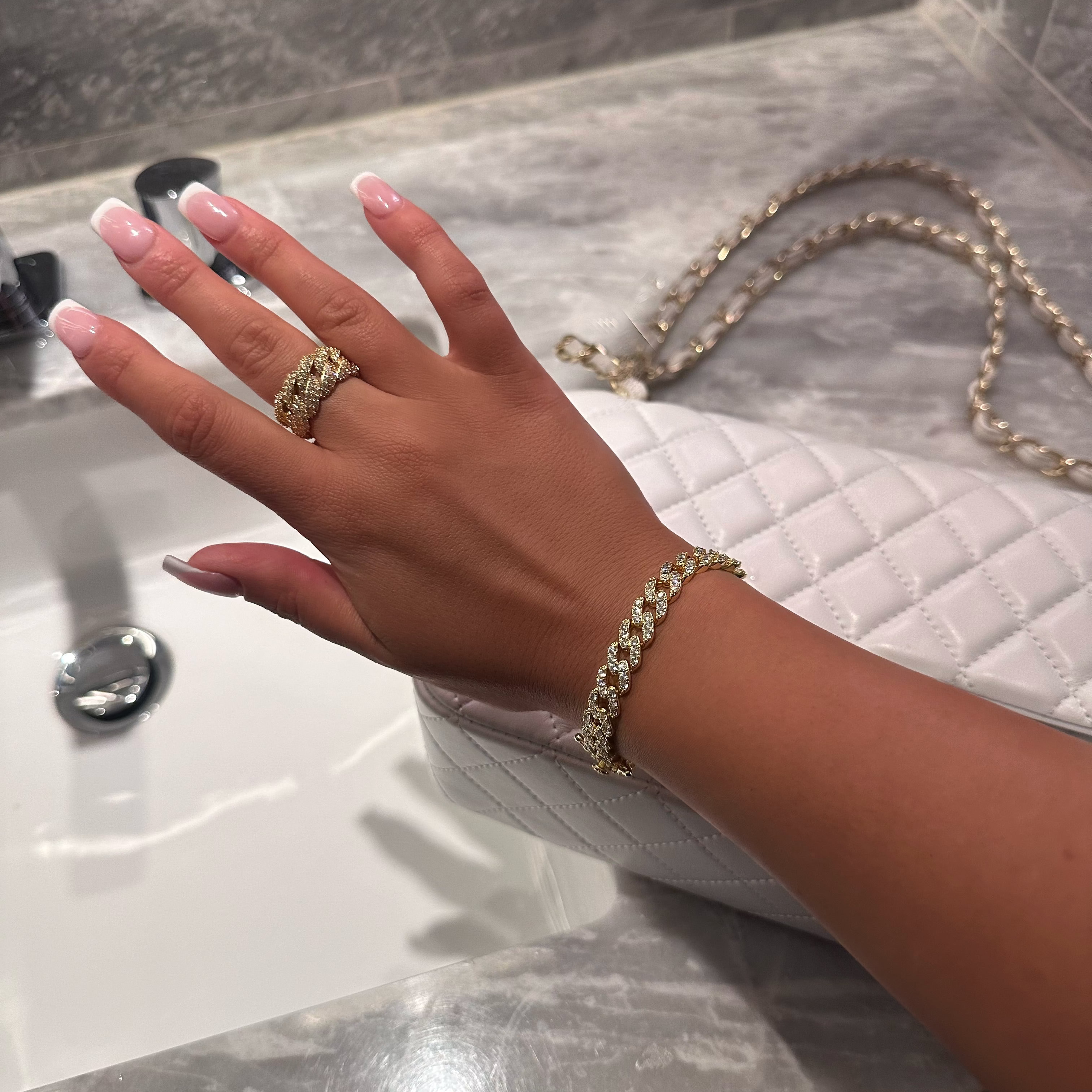 DONATELLA BRACELET & RING SET - GOLD
