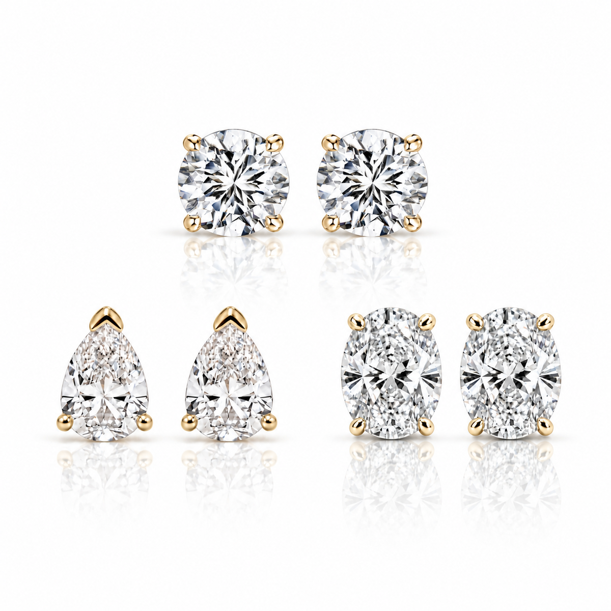 MINI STUD TRIO - GOLD