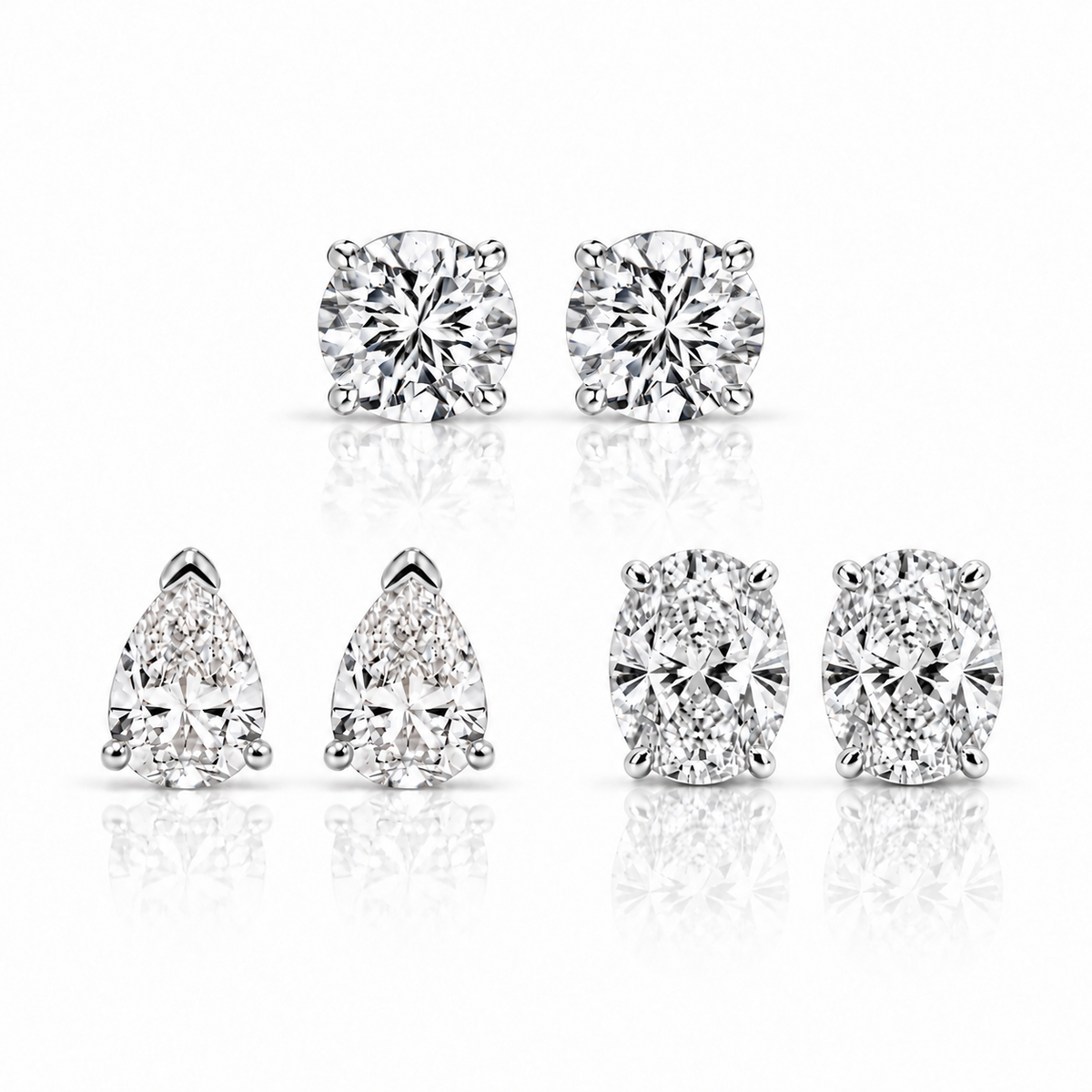 MINI STUD TRIO - SILVER