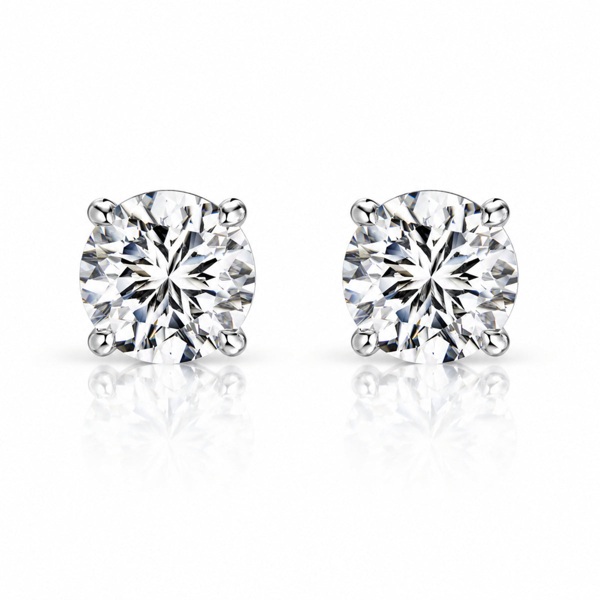 STASIJA 2CT STUDS - SILVER
