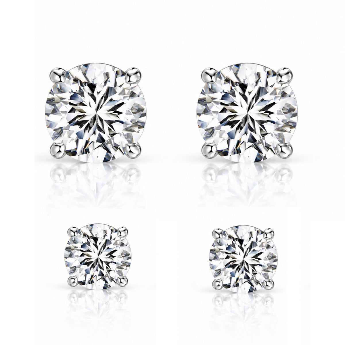 STASIJA STUD SET - SILVER