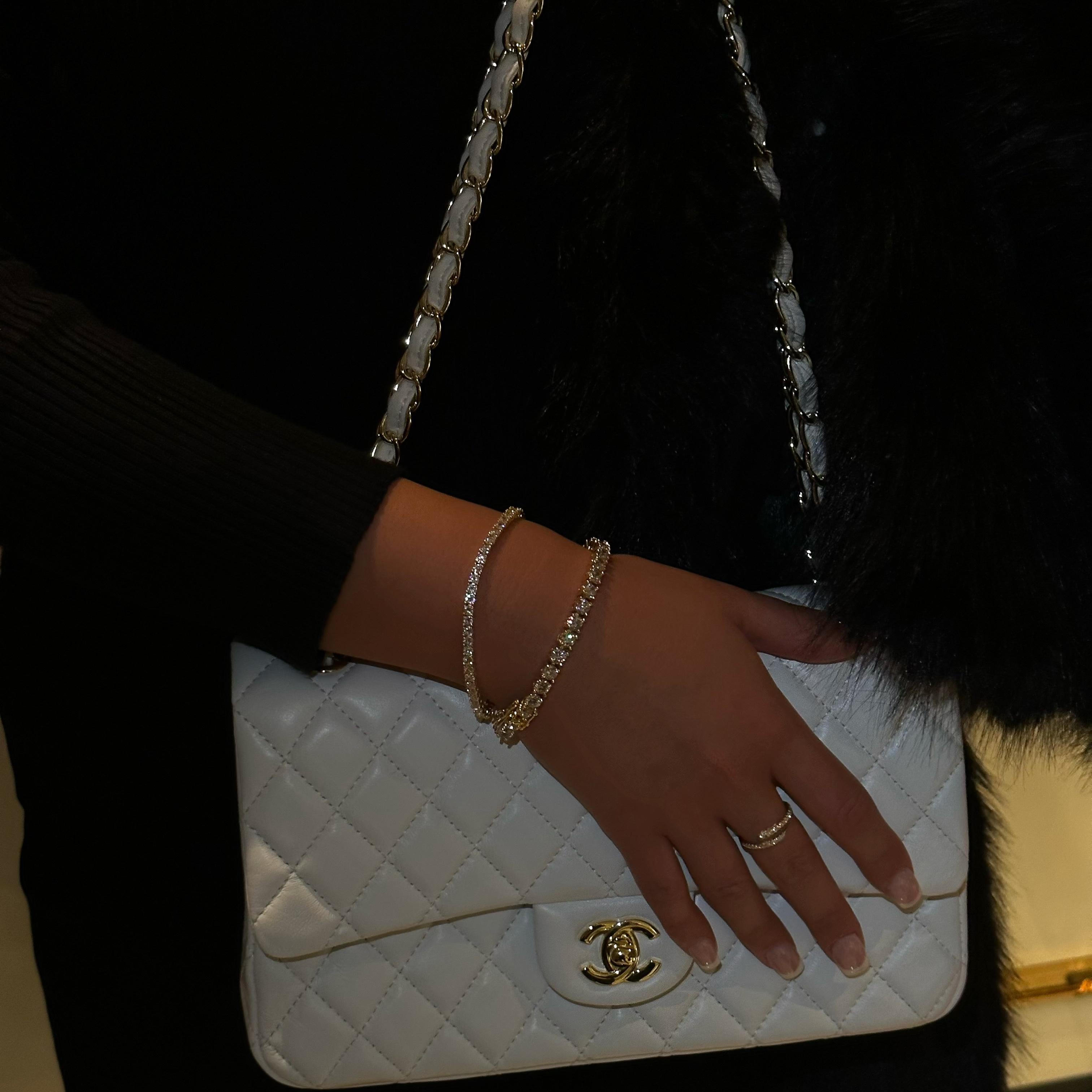 TATIANA TENNIS BRACELET - GOLD (Final Sale)