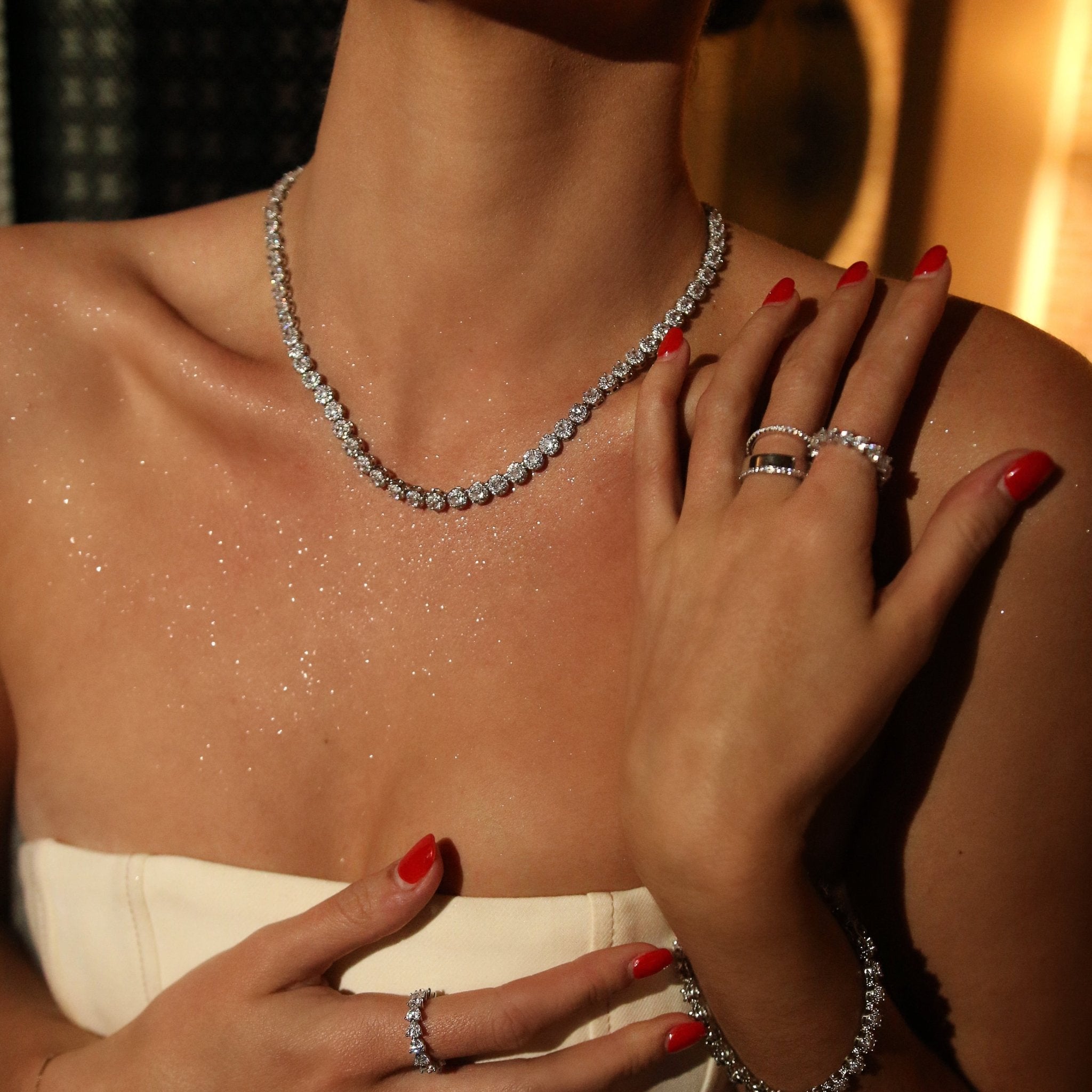ANGELINA NECKLACE - SILVER - BLINGZ
