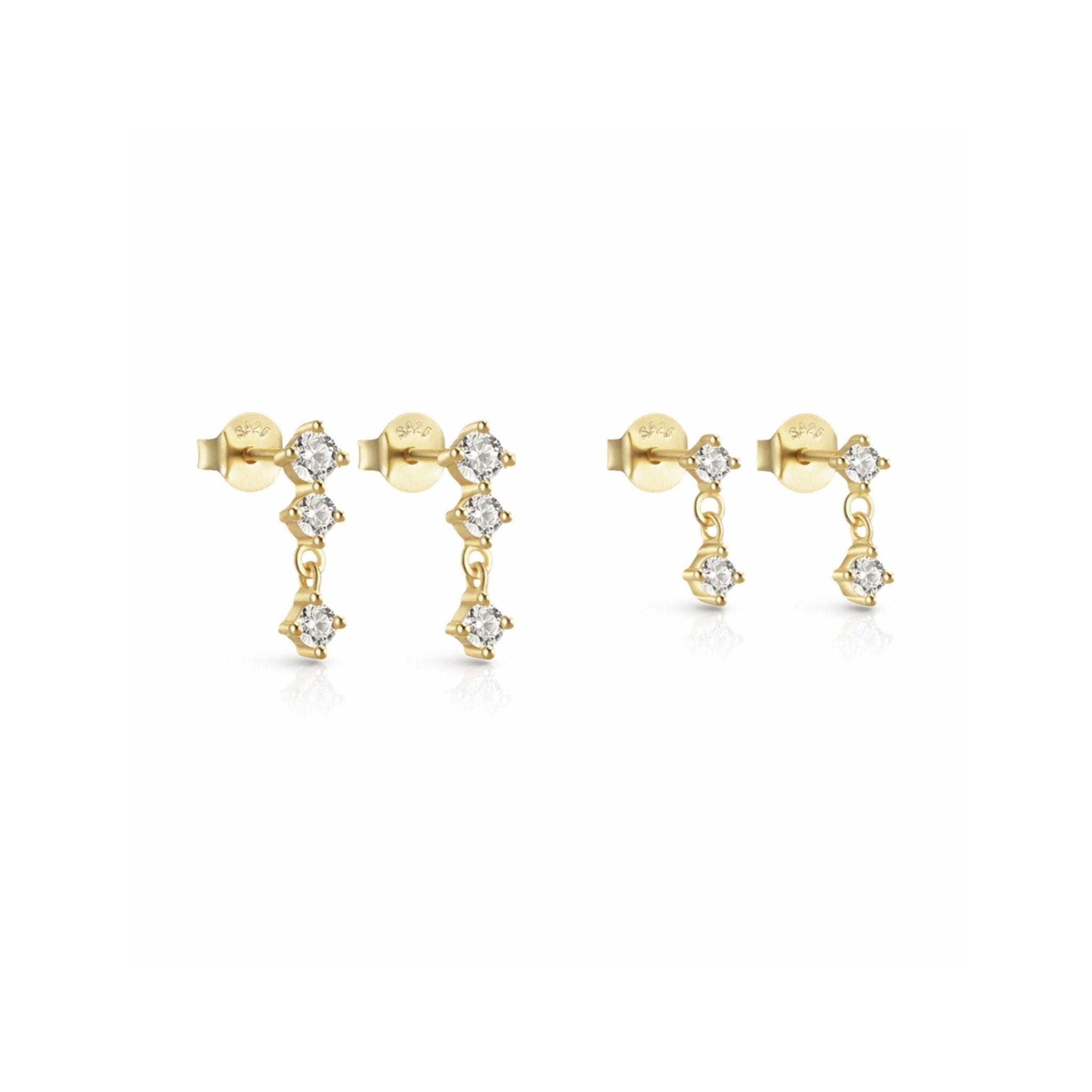 ANTONIA EARRING SET - GOLD - BLINGZ
