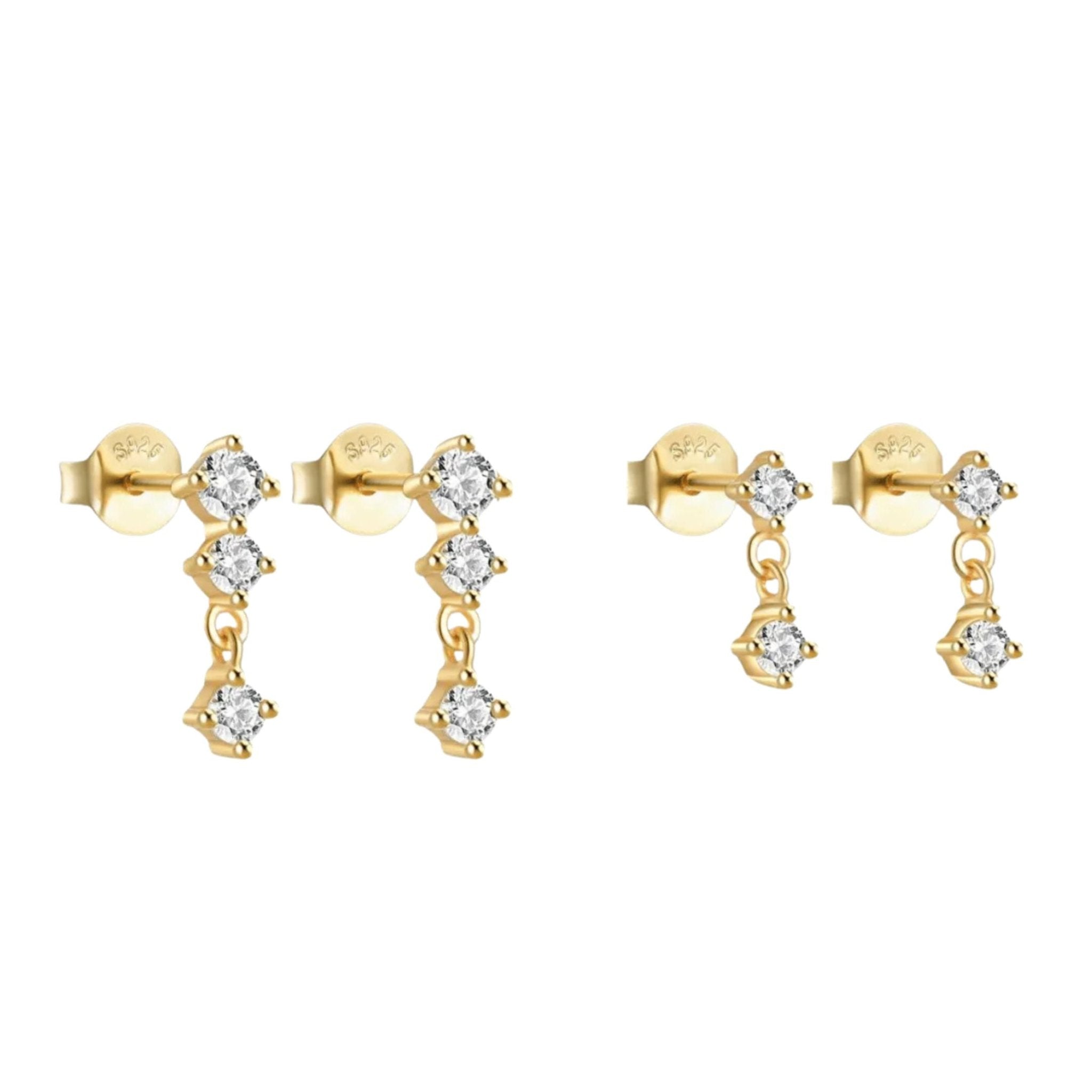 ANTONIA EARRING SET - GOLD - BLINGZ