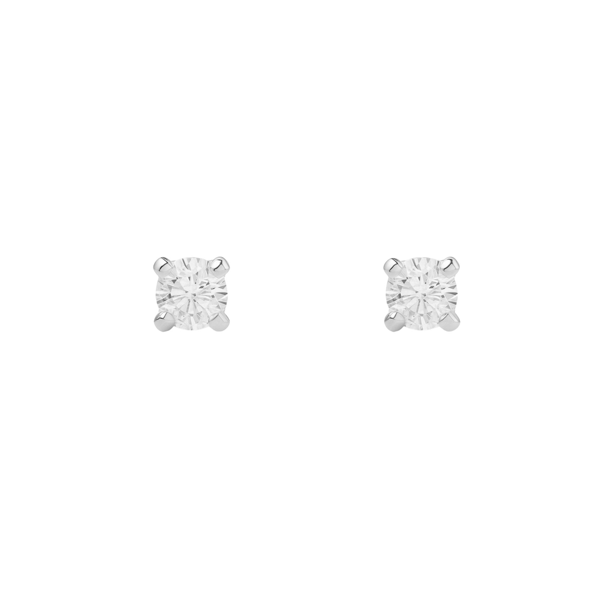 BABY CRYSTAL STUDS - SILVER - BLINGZ