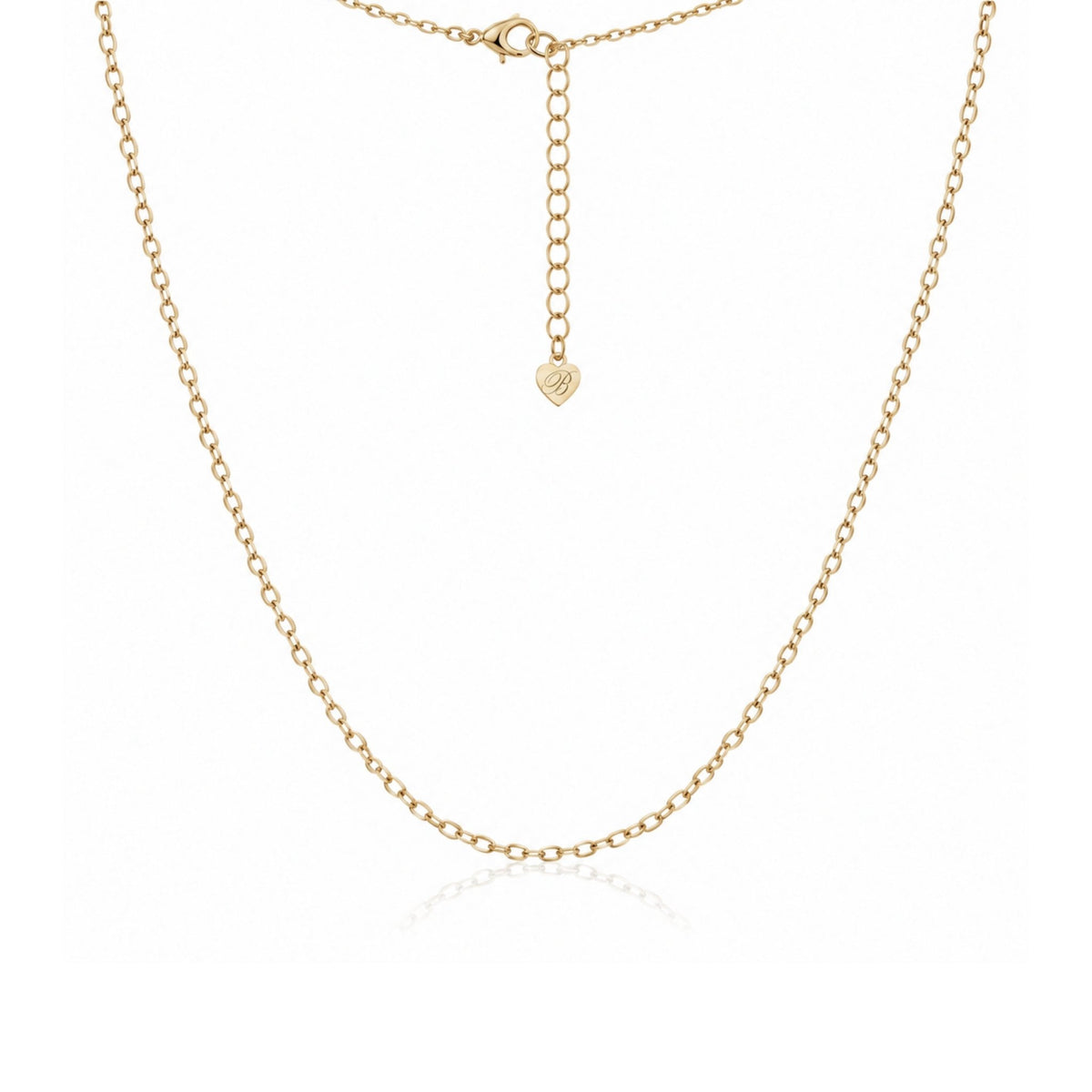 CABLE CHAIN NECKLACE - GOLD - BLINGZ