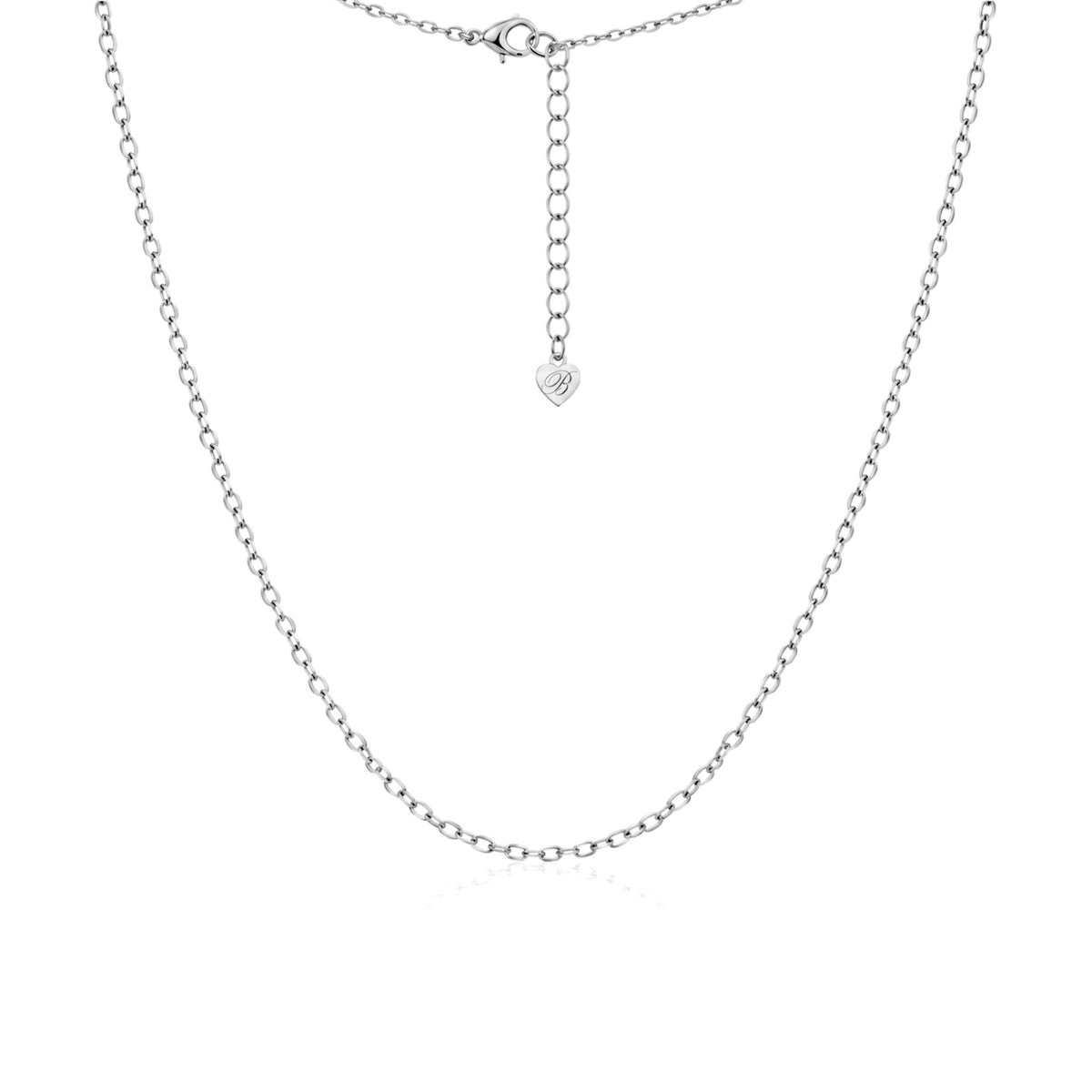 CABLE CHAIN NECKLACE - SILVER - BLINGZ