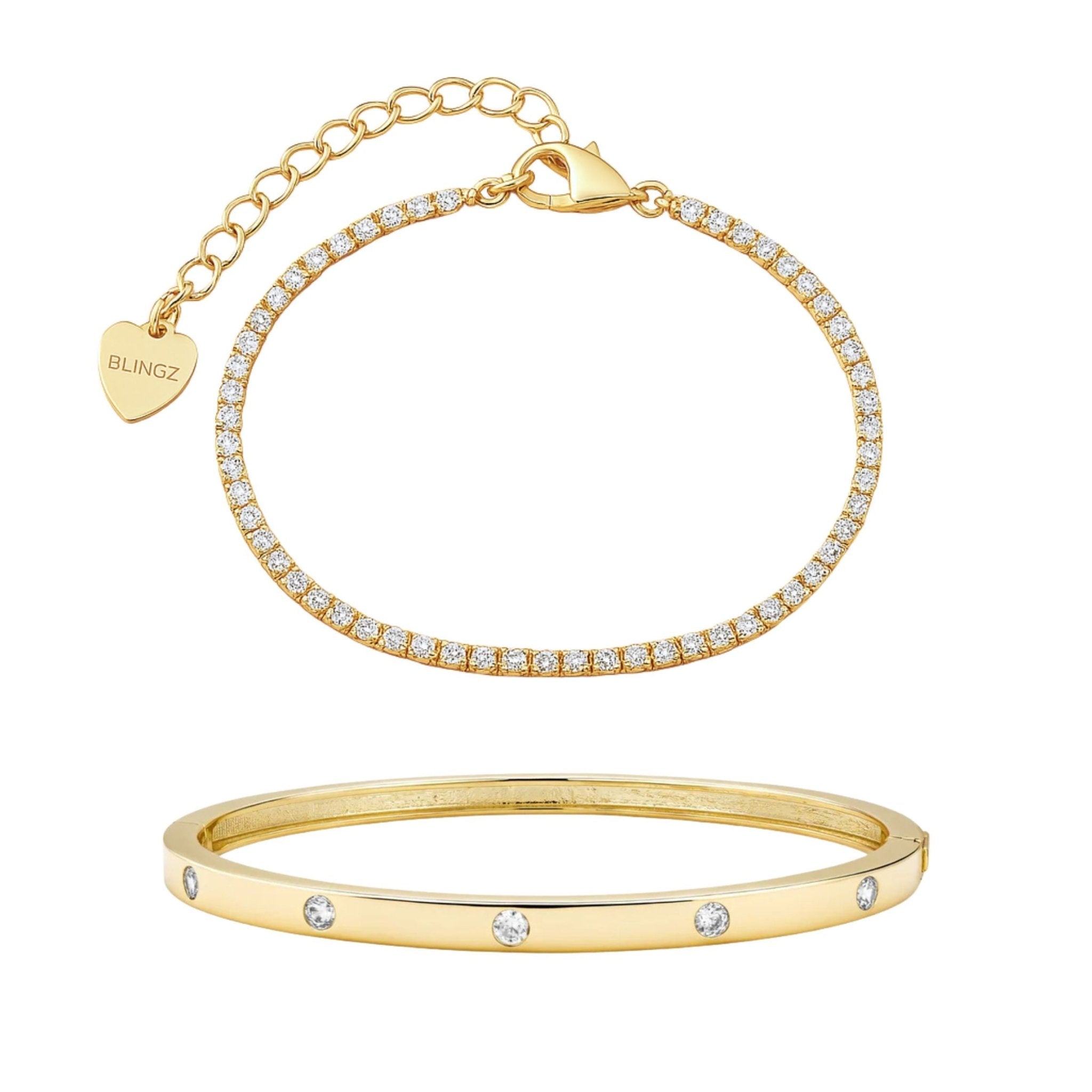 CELINE & NADINE SET - GOLD - BLINGZ