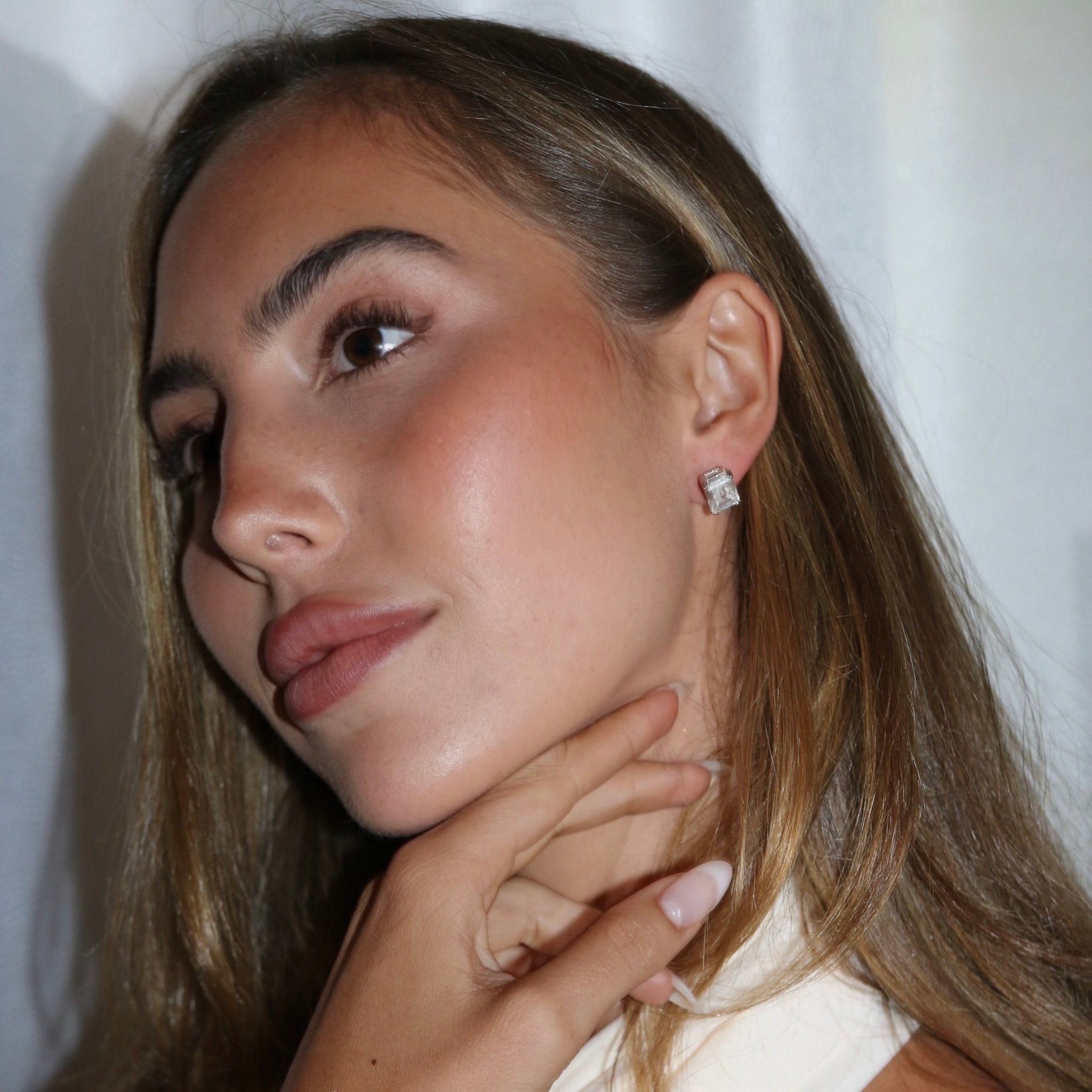 CLAUDIA STUDS - SILVER - BLINGZ