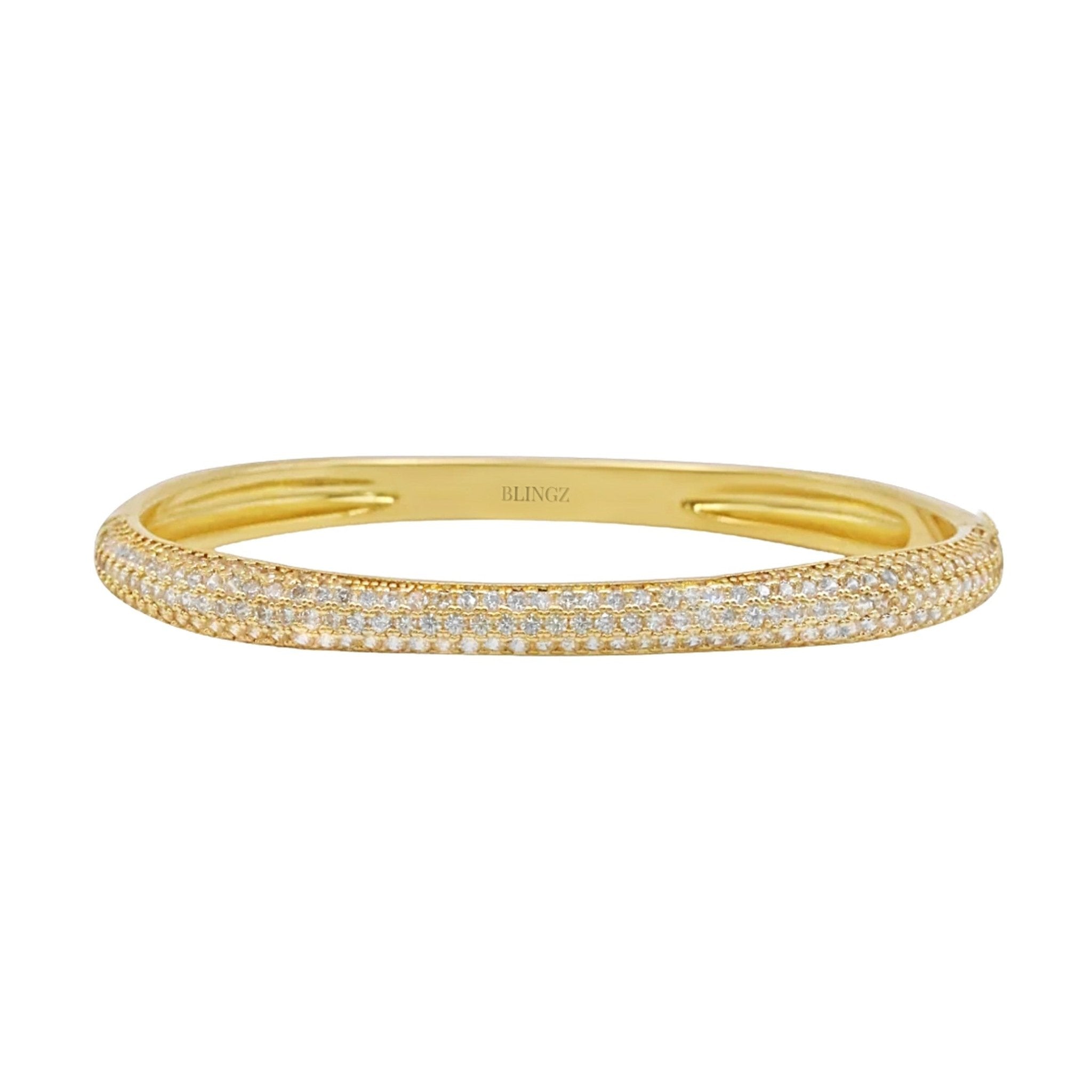 DANIELA DIAMANTE BANGLE - GOLD - BLINGZ