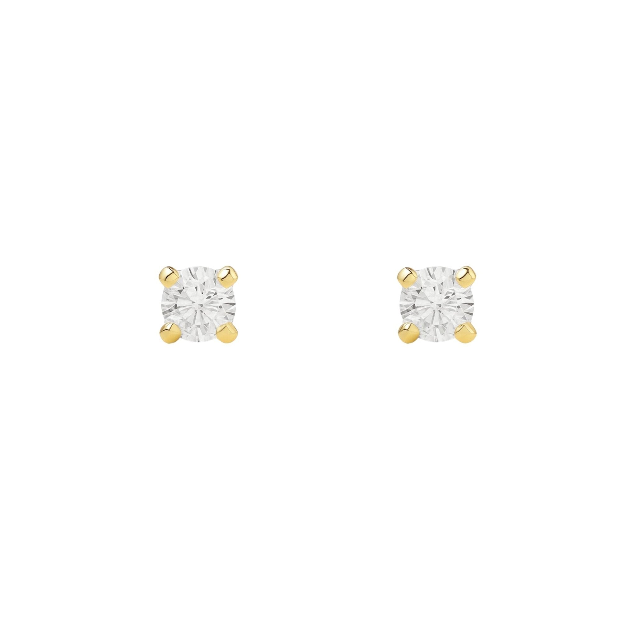 Free Baby Crystal Studs - Gold - BLINGZ