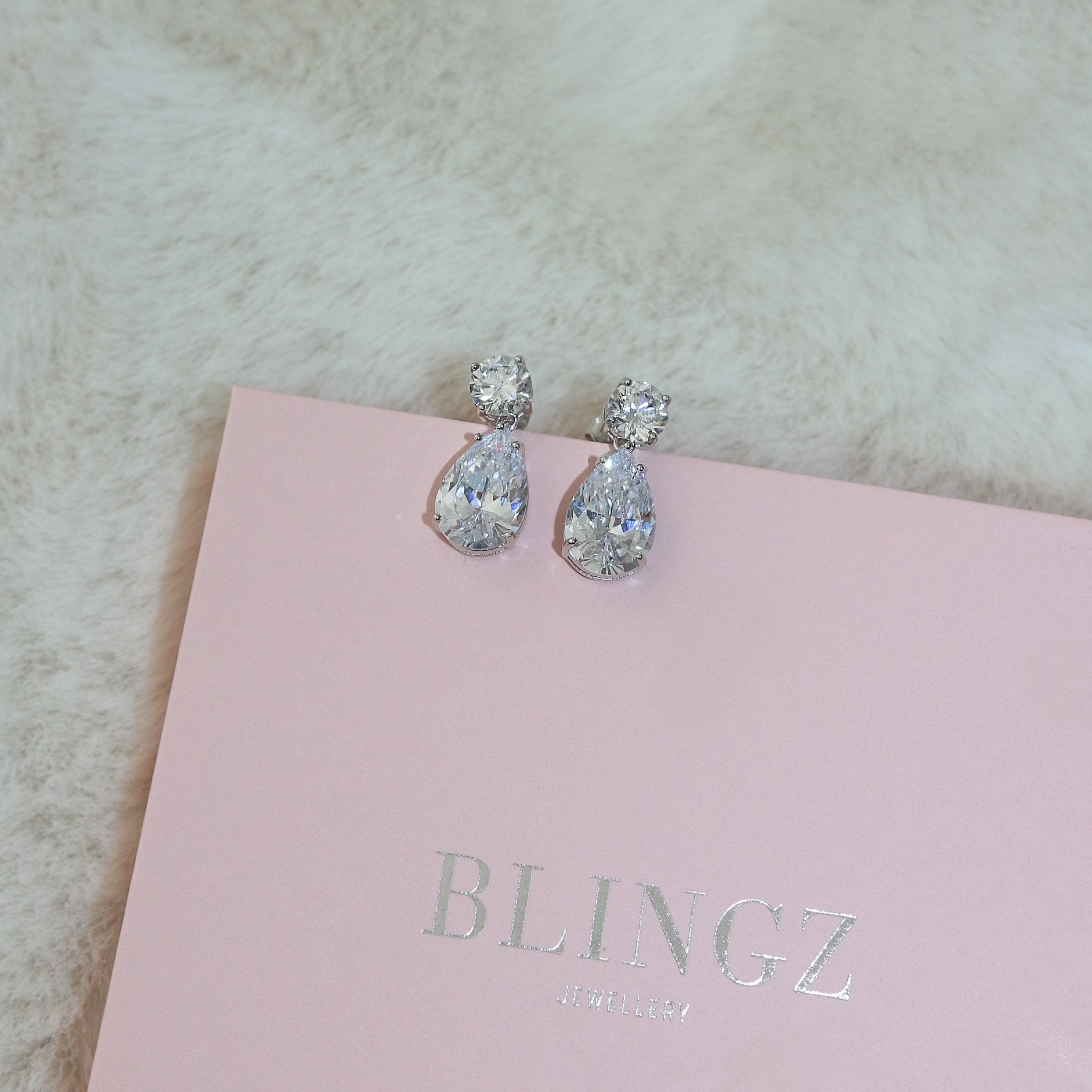 KATE EARRINGS - SILVER - BLINGZ