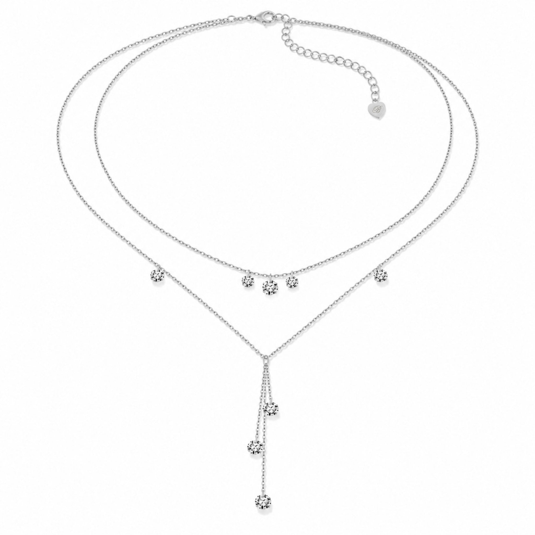 LUCIA NECKLACE - SILVER - BLINGZ