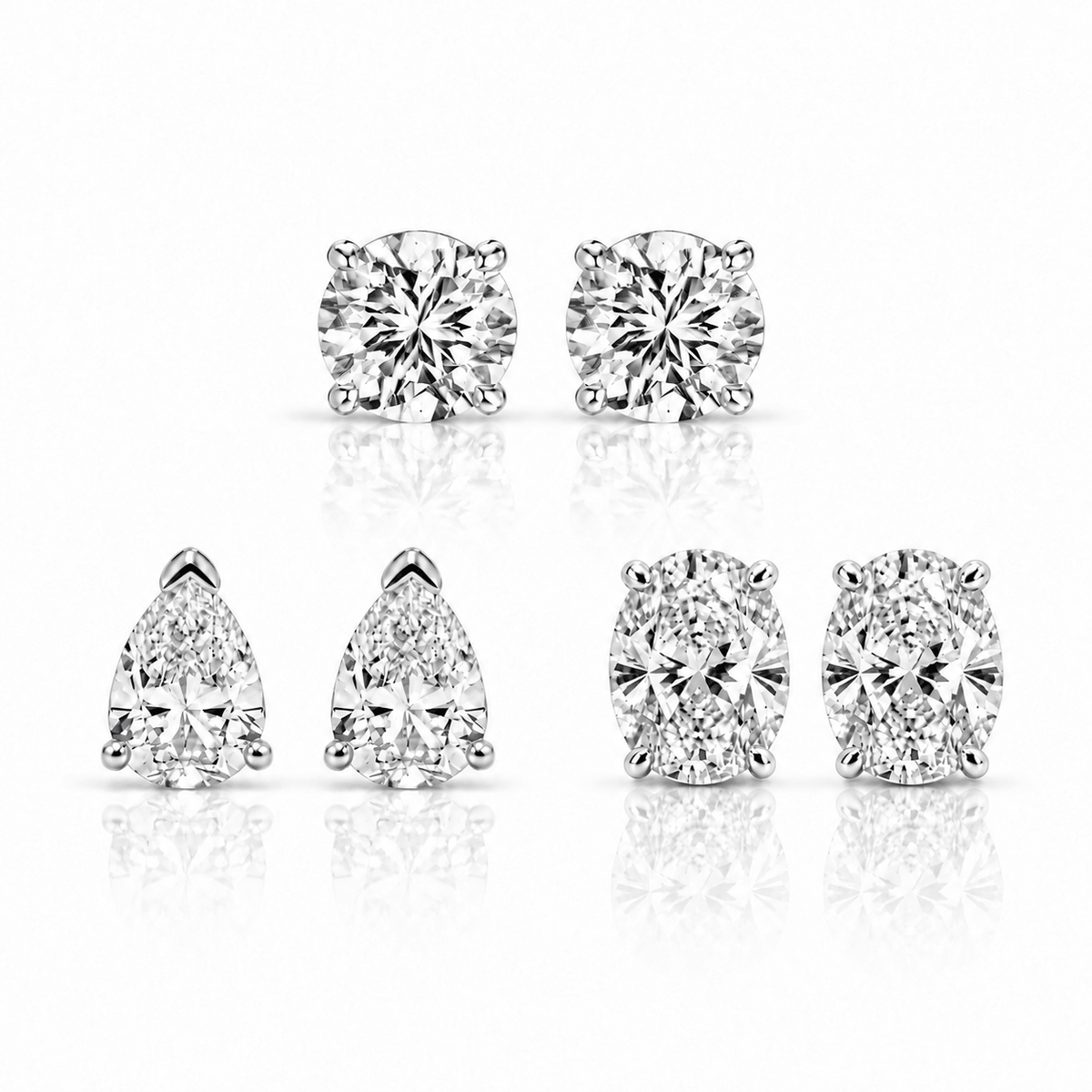 MINI STUD TRIO - SILVER - BLINGZ