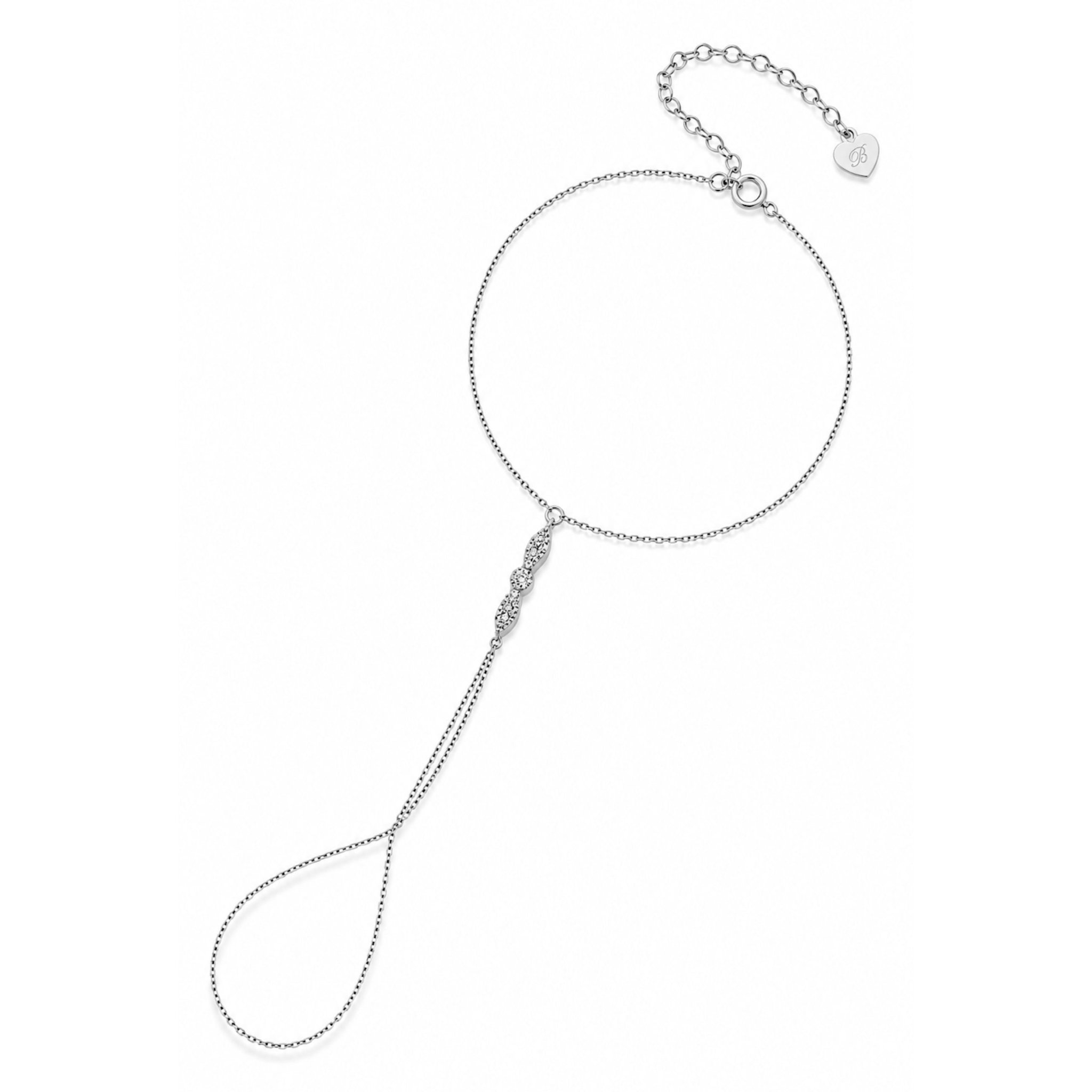 MIRA HAND CHAIN - SILVER - BLINGZ