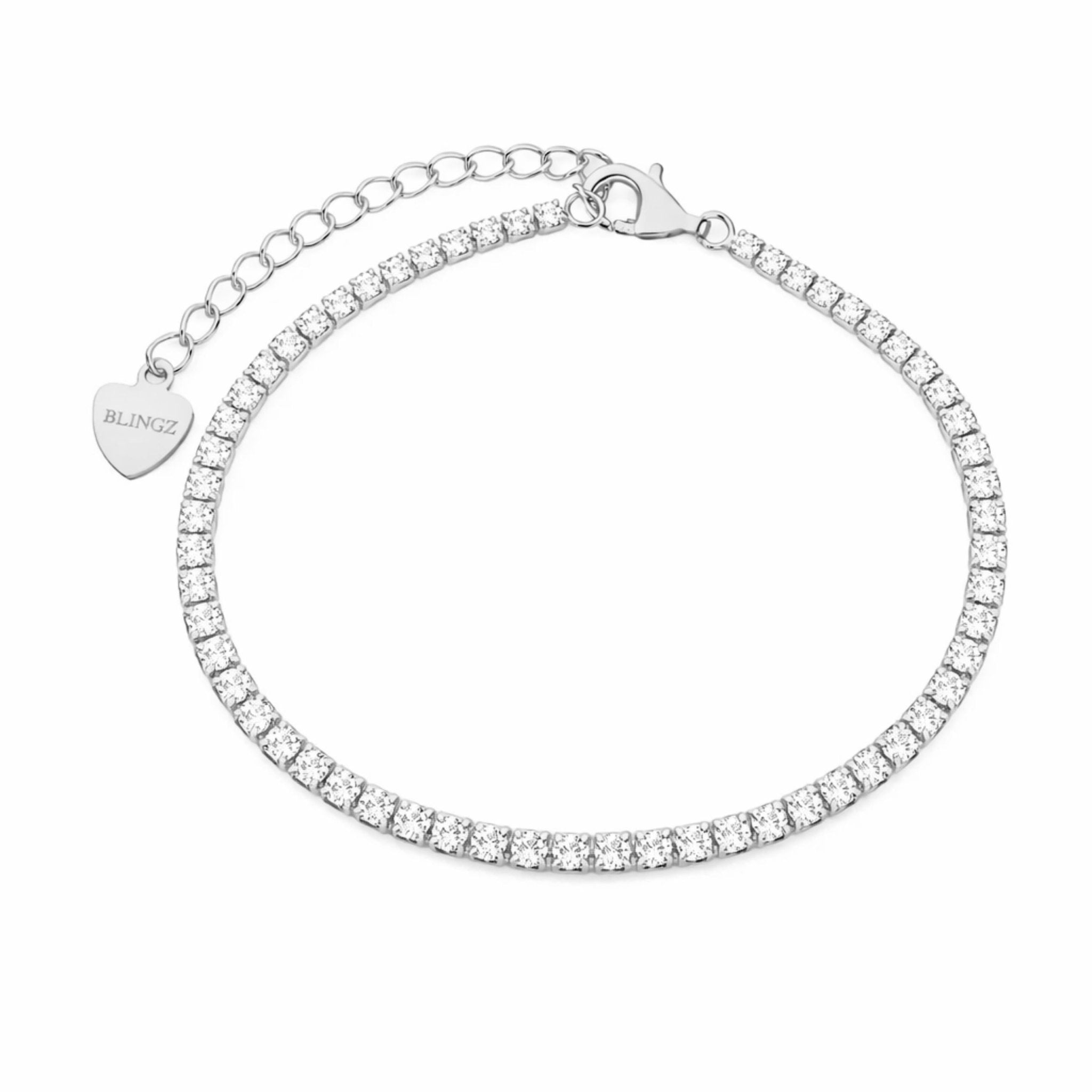 NADINE TENNIS BRACELET - SILVER - BLINGZ