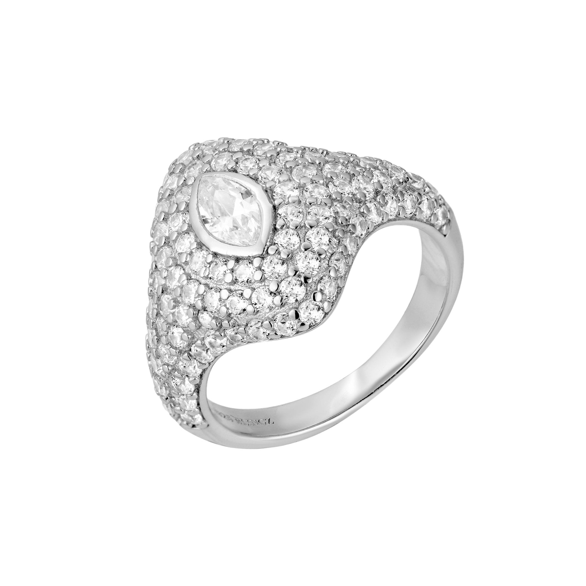PAMELA PINKY RING - SILVER - BLINGZ