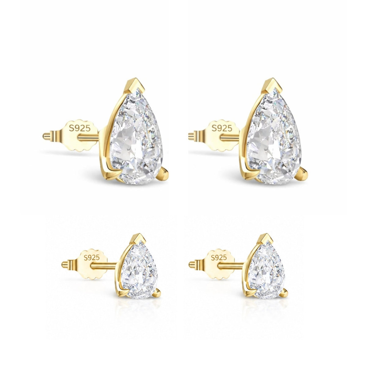 PETRA STUD SET - GOLD - BLINGZ