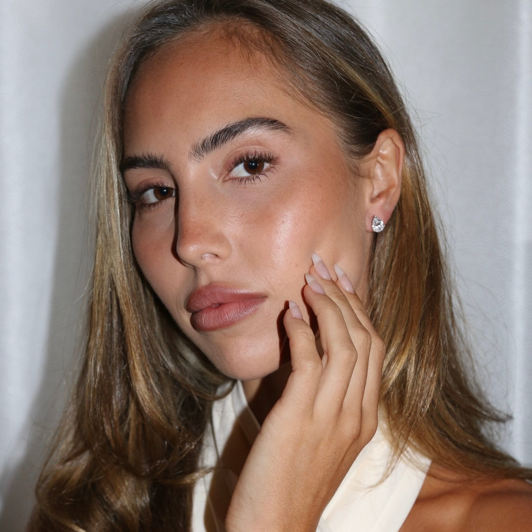 PETRA STUDS - SILVER - BLINGZ