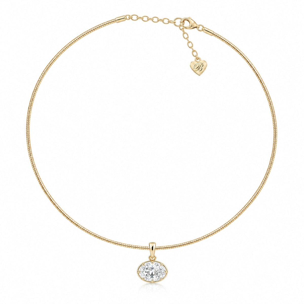 RHODE PENDANT + CHOKER NECKLACE - GOLD - BLINGZ