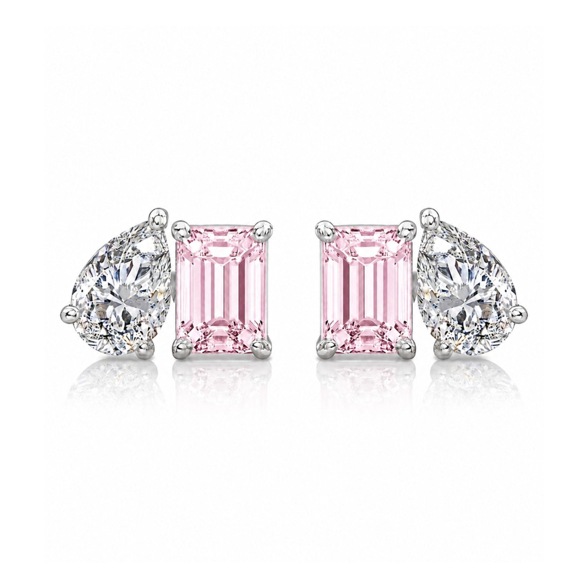 SESTRA STUDS - PINK CRYSTAL - BLINGZ