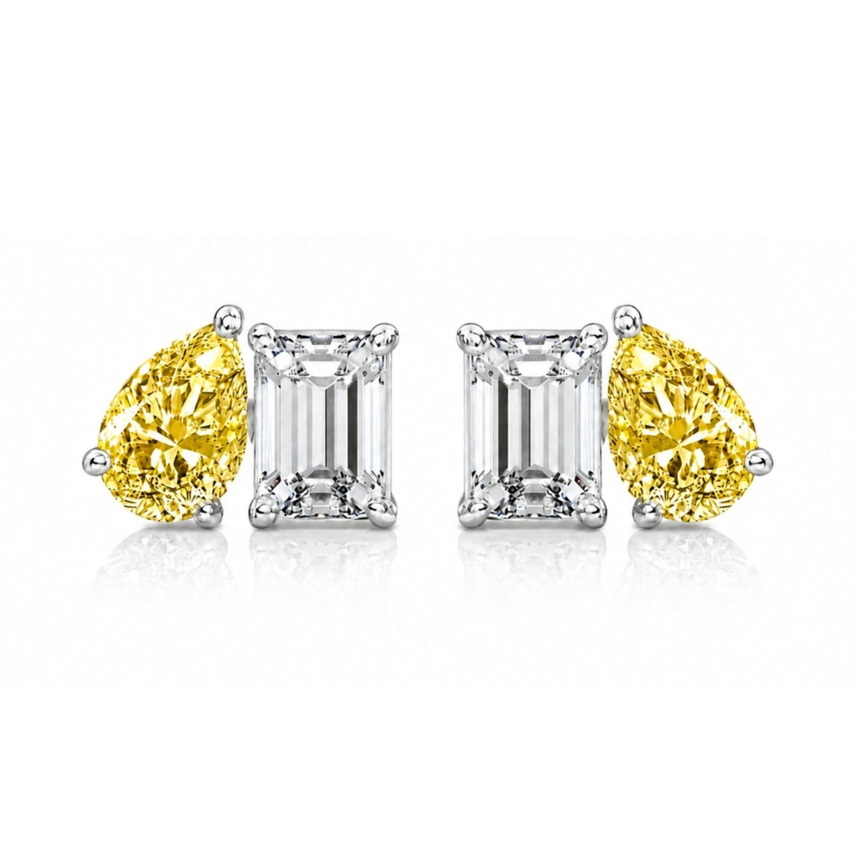 SESTRA STUDS - SILVER/HONEY (Pre-Order, Sep 23) - BLINGZ
