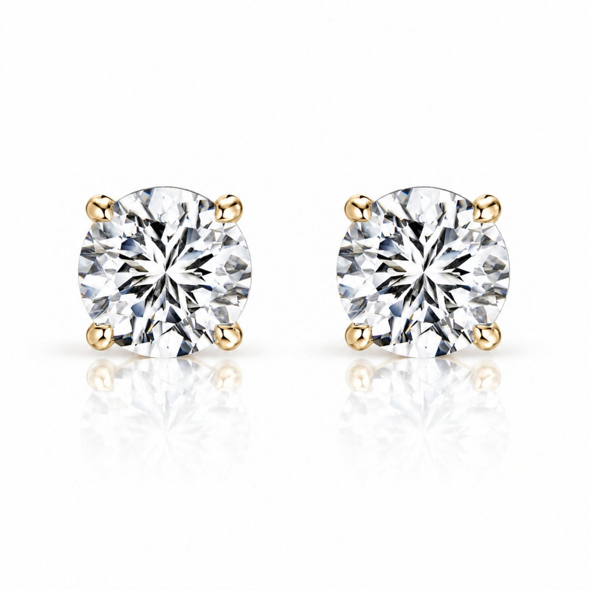 STASIJA 2CT STUDS - GOLD - BLINGZ
