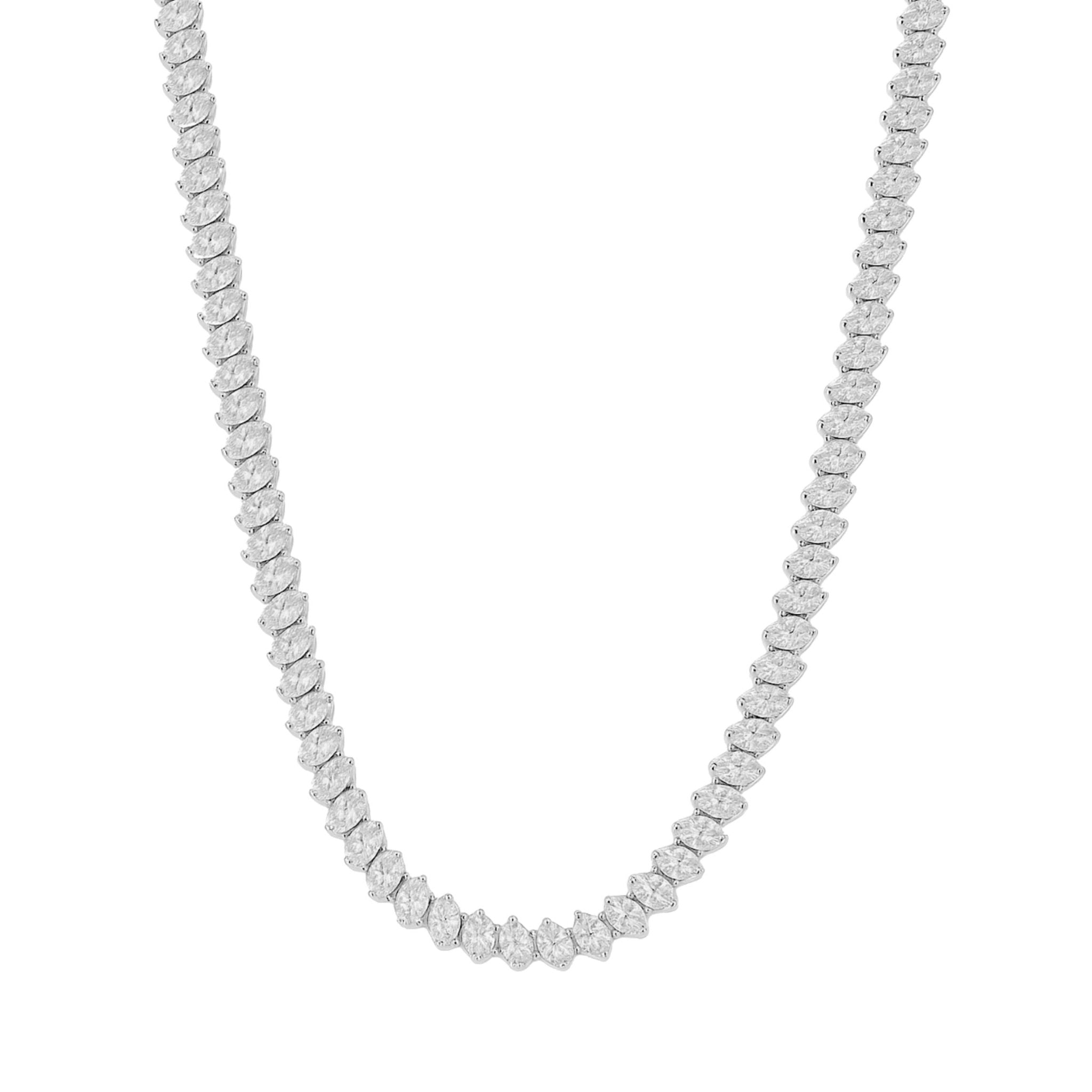 SUTTON NECKLACE - SILVER - BLINGZ