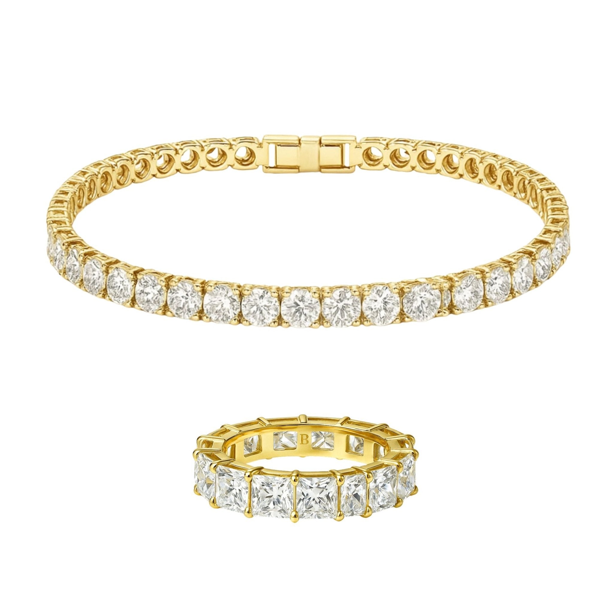 TATIANA BRACELET + MIMI RING SET - GOLD - BLINGZ