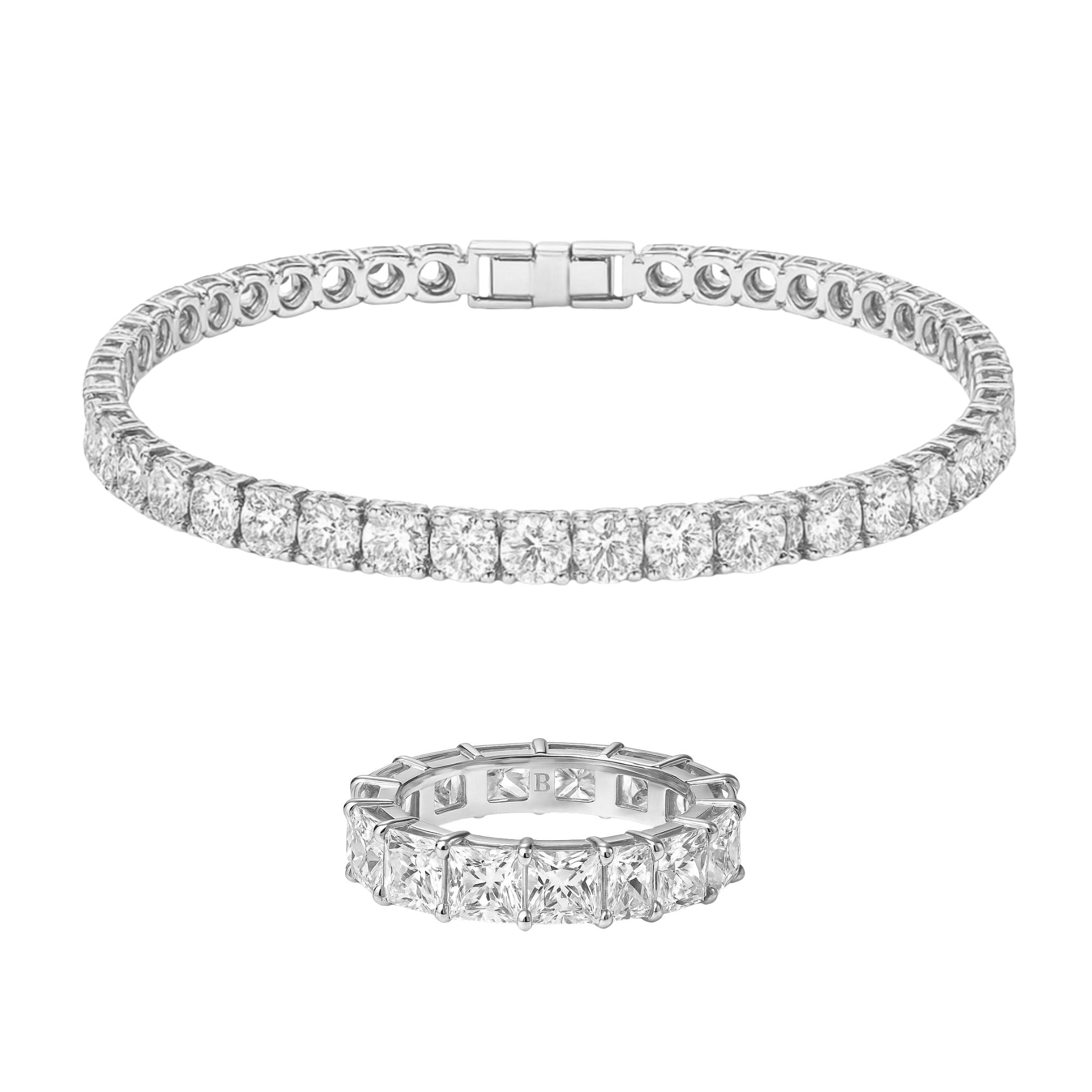 TATIANA BRACELET + MIMI RING SET - SILVER - BLINGZ