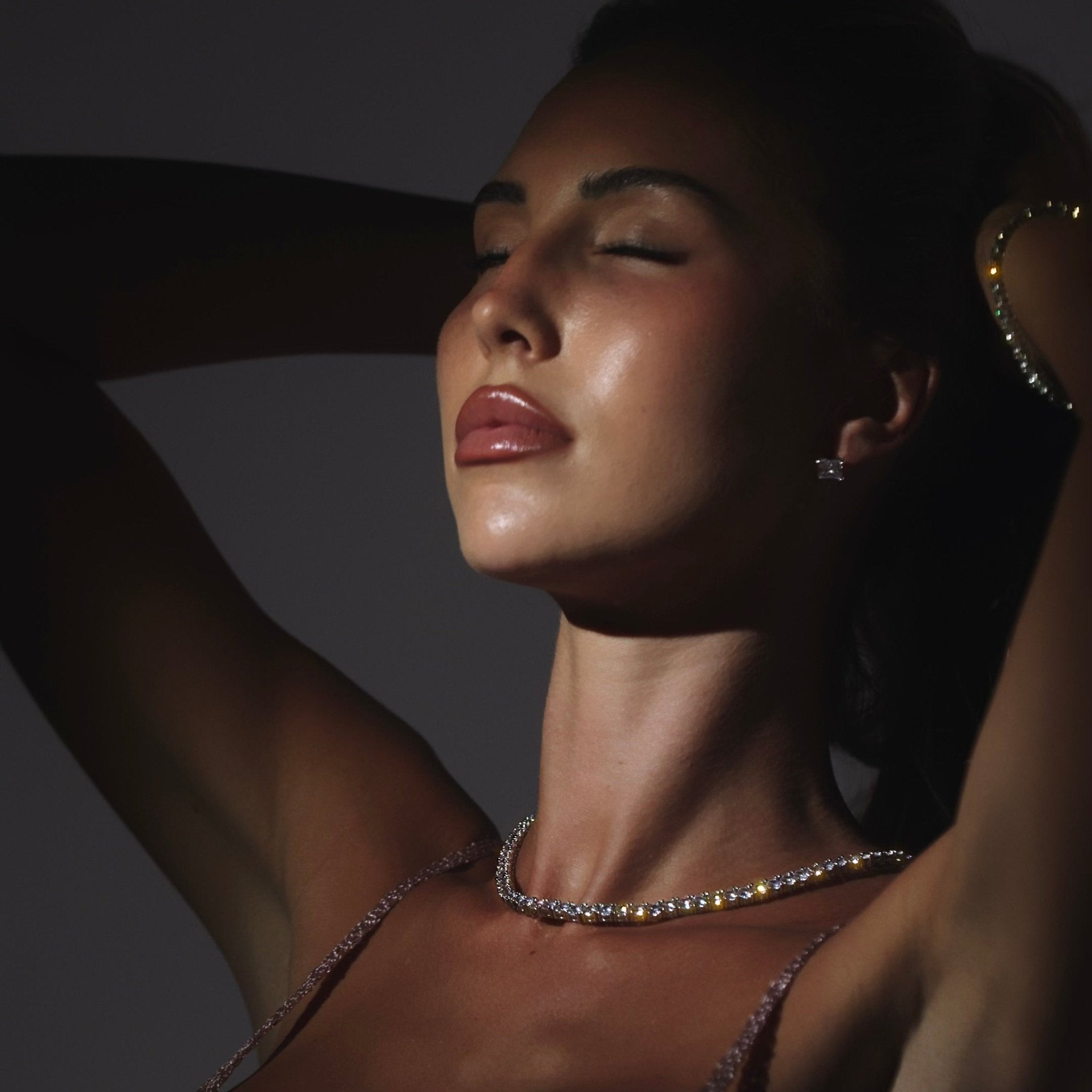 TATIANA NECKLACE & MIMI STUD SET - GOLD - BLINGZ