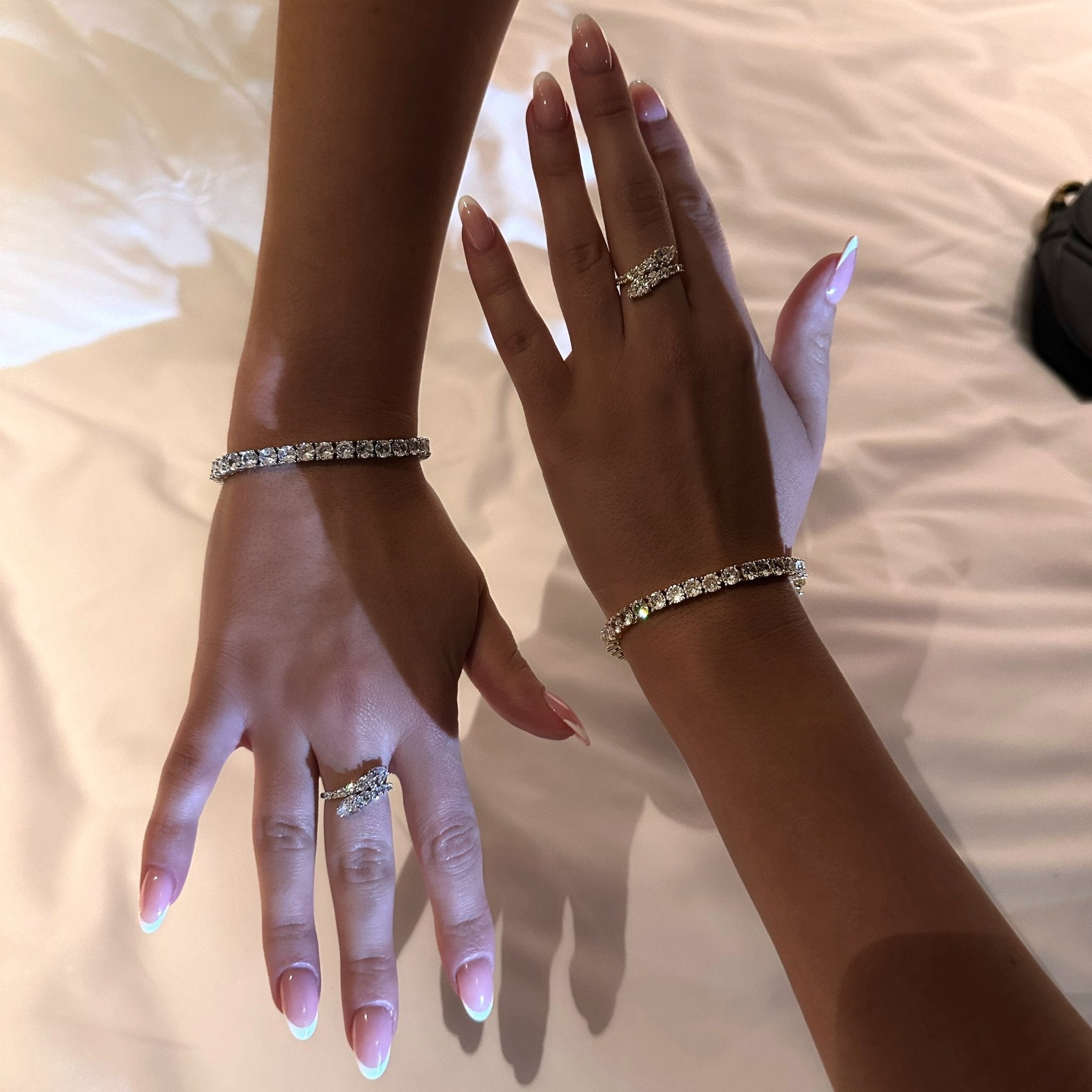 TATIANA TENNIS BRACELET - GOLD - BLINGZ