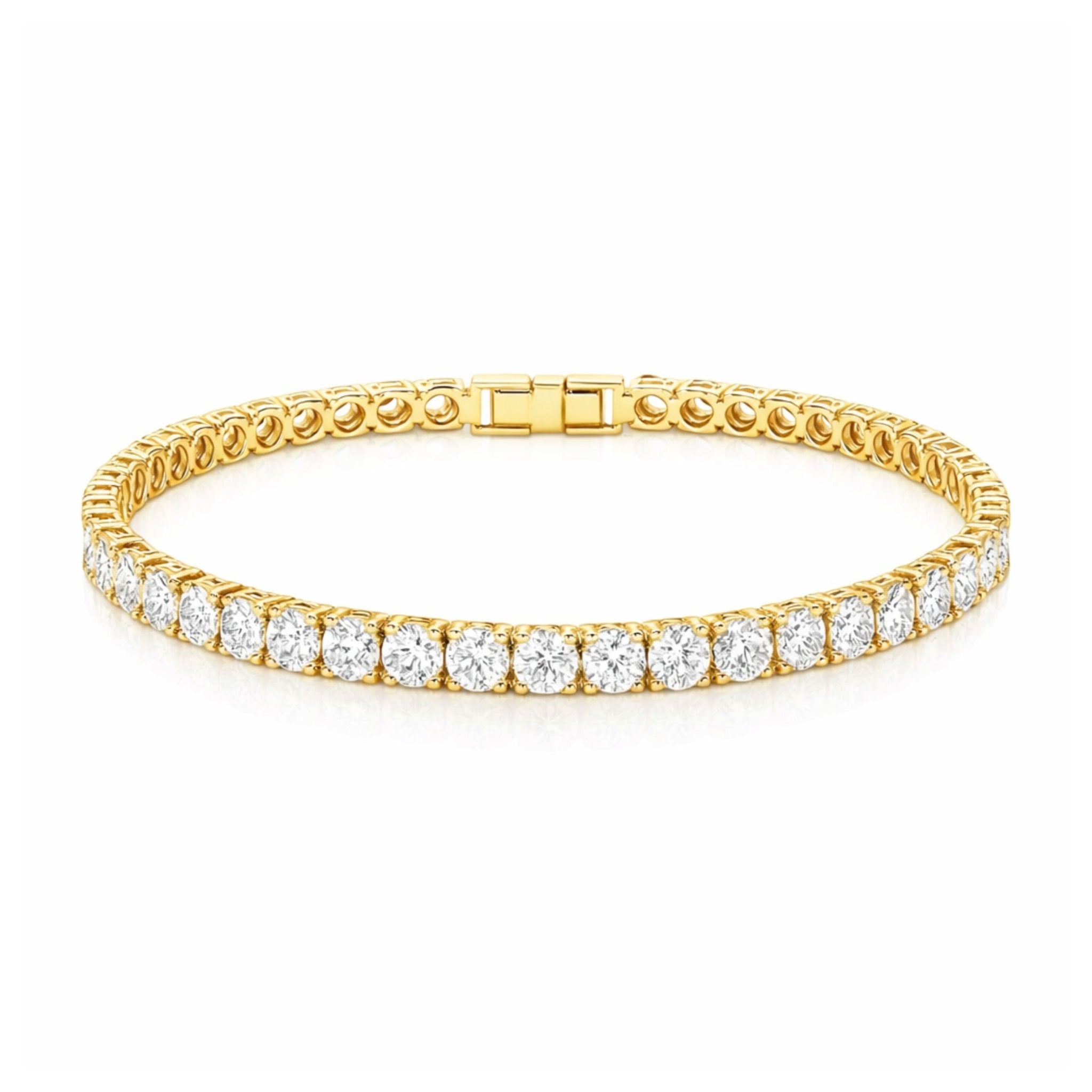 TATIANA TENNIS BRACELET - GOLD - BLINGZ