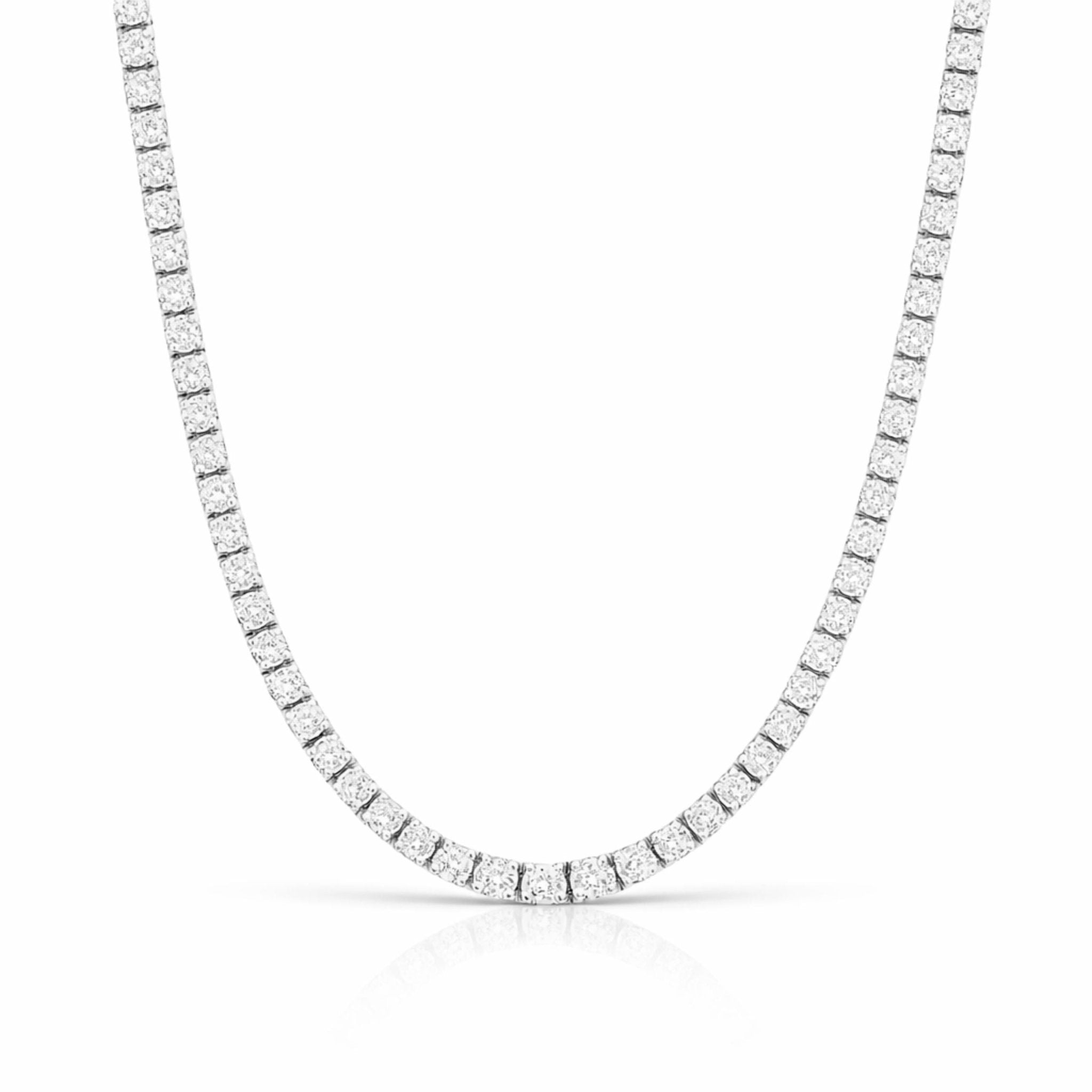 TATIANA TENNIS NECKLACE - SILVER (PRE - ORDER, SHIPS 31/3) - BLINGZ