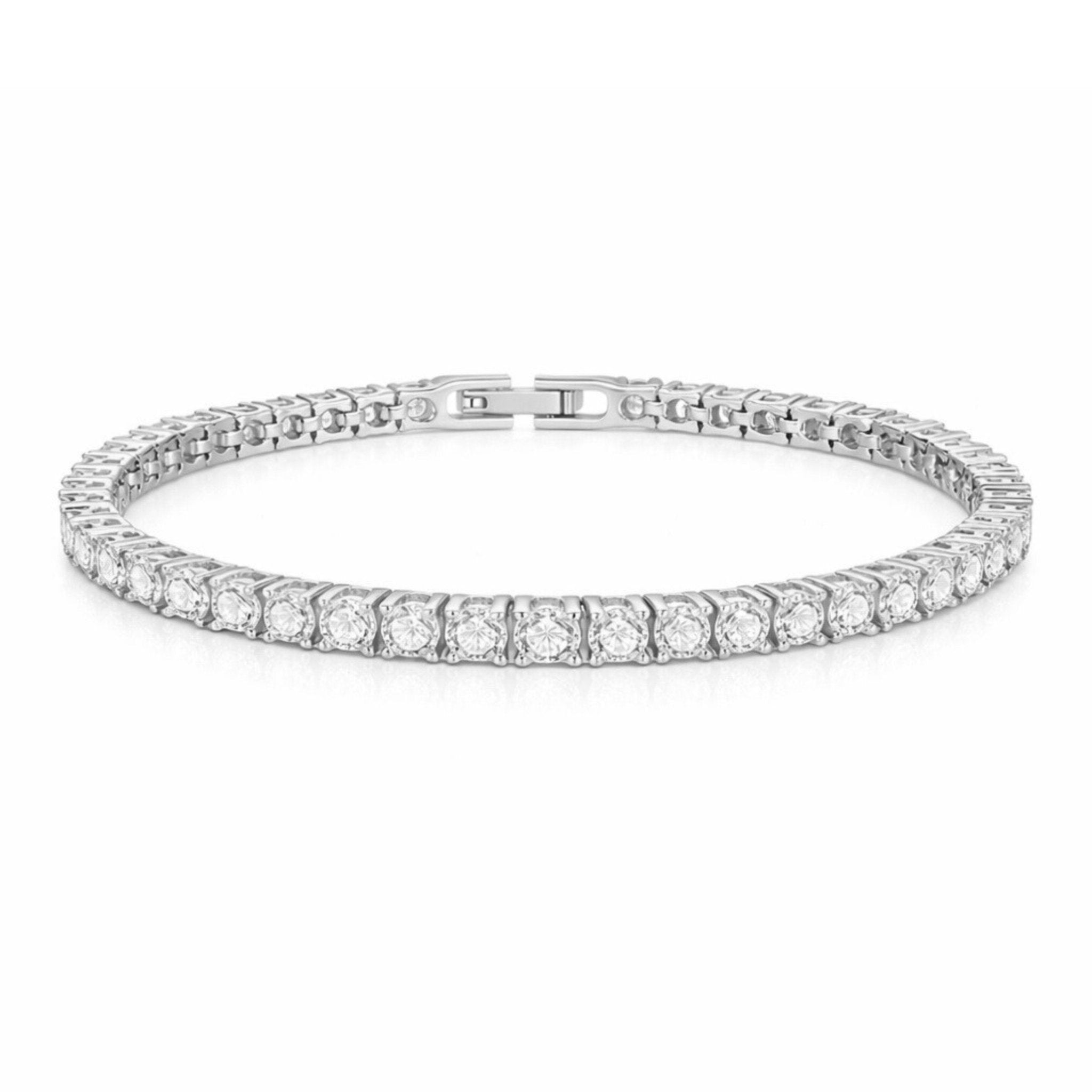 TYRA TENNIS BRACELET - SILVER - BLINGZ