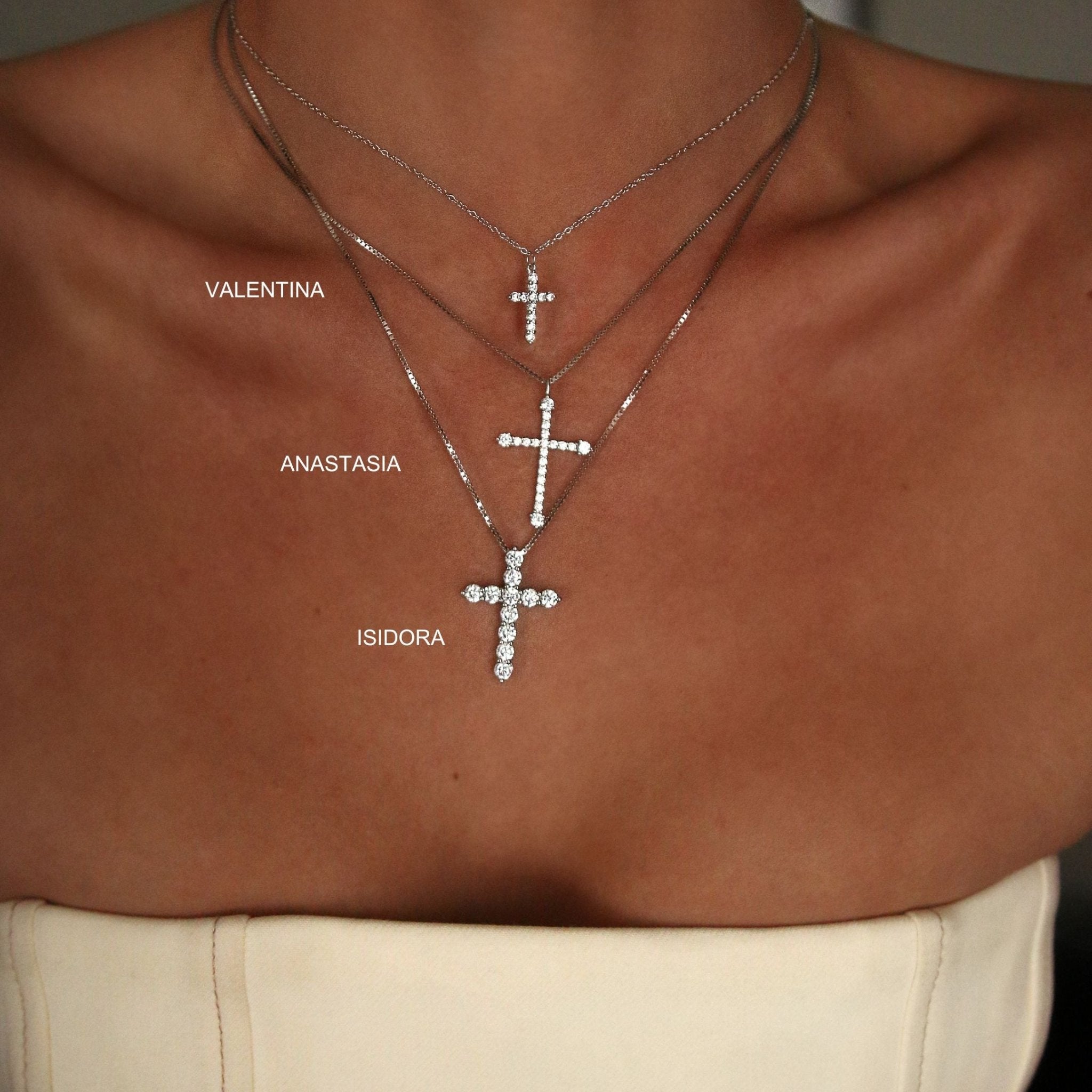 VALENTINA NECKLACE - SILVER - BLINGZ