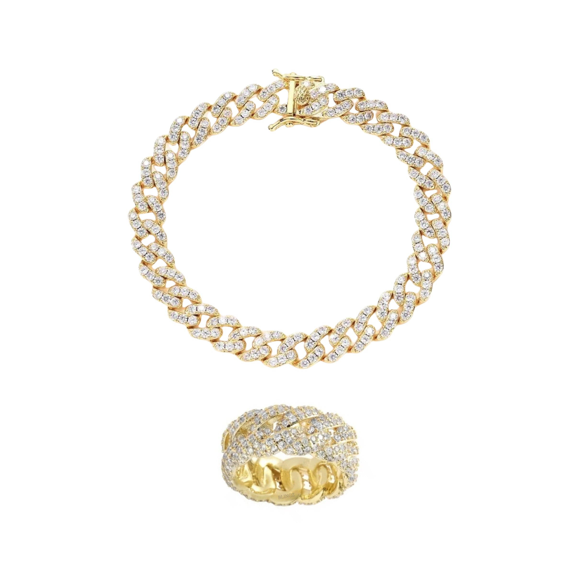 DONATELLA BRACELET & RING SET - GOLD