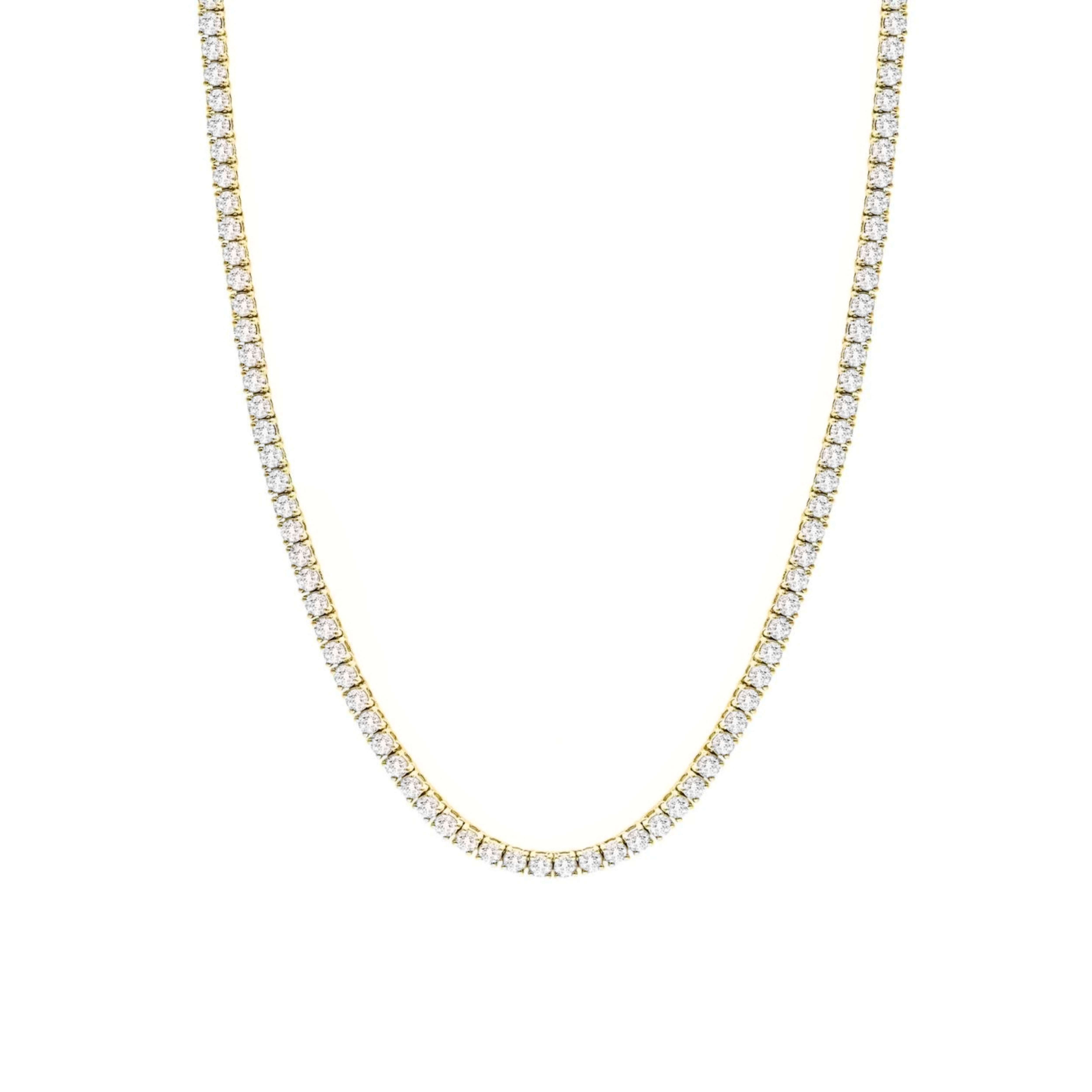 TYRA TENNIS NECKLACE - GOLD