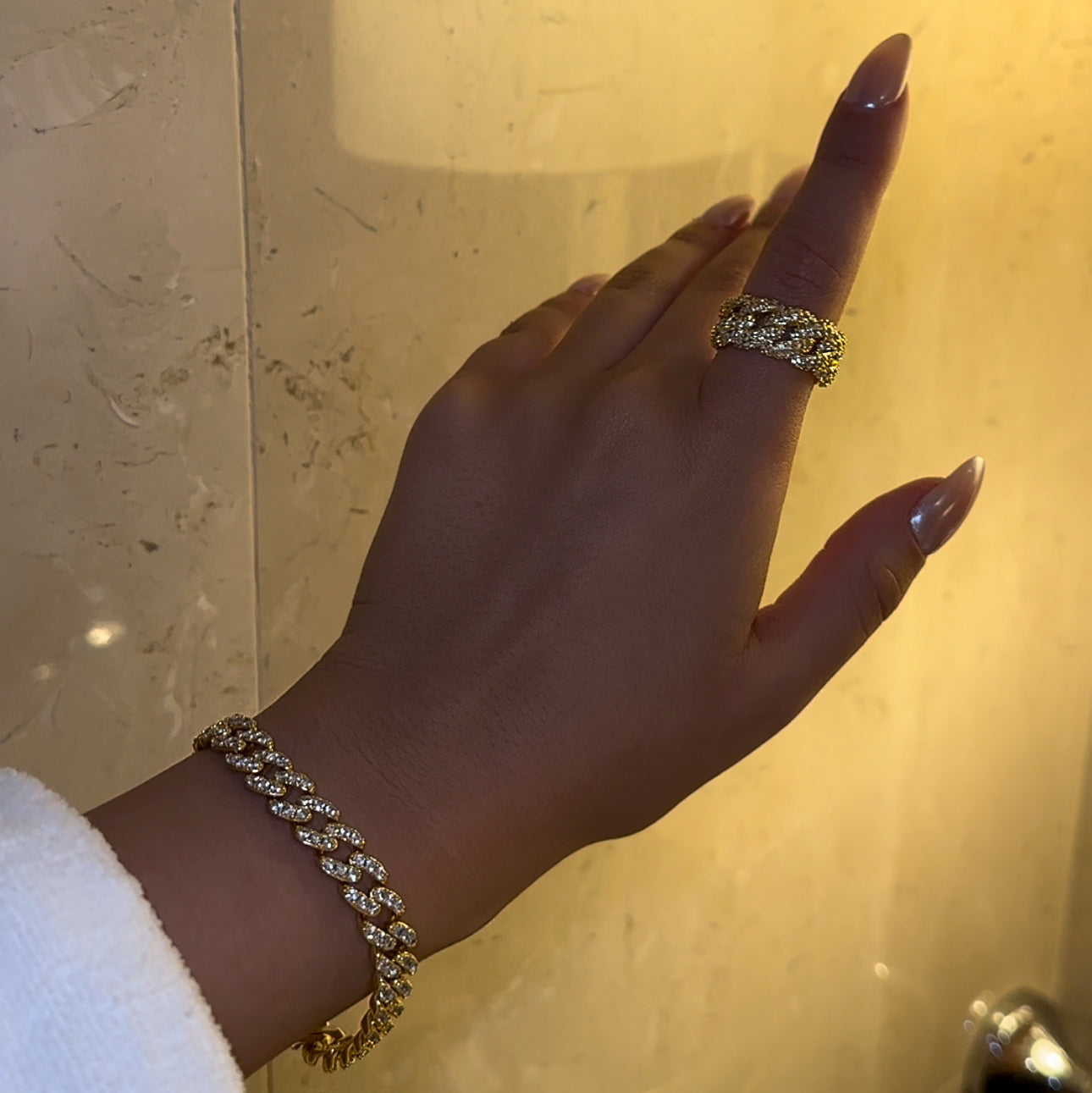 DONATELLA BRACELET & RING SET - GOLD