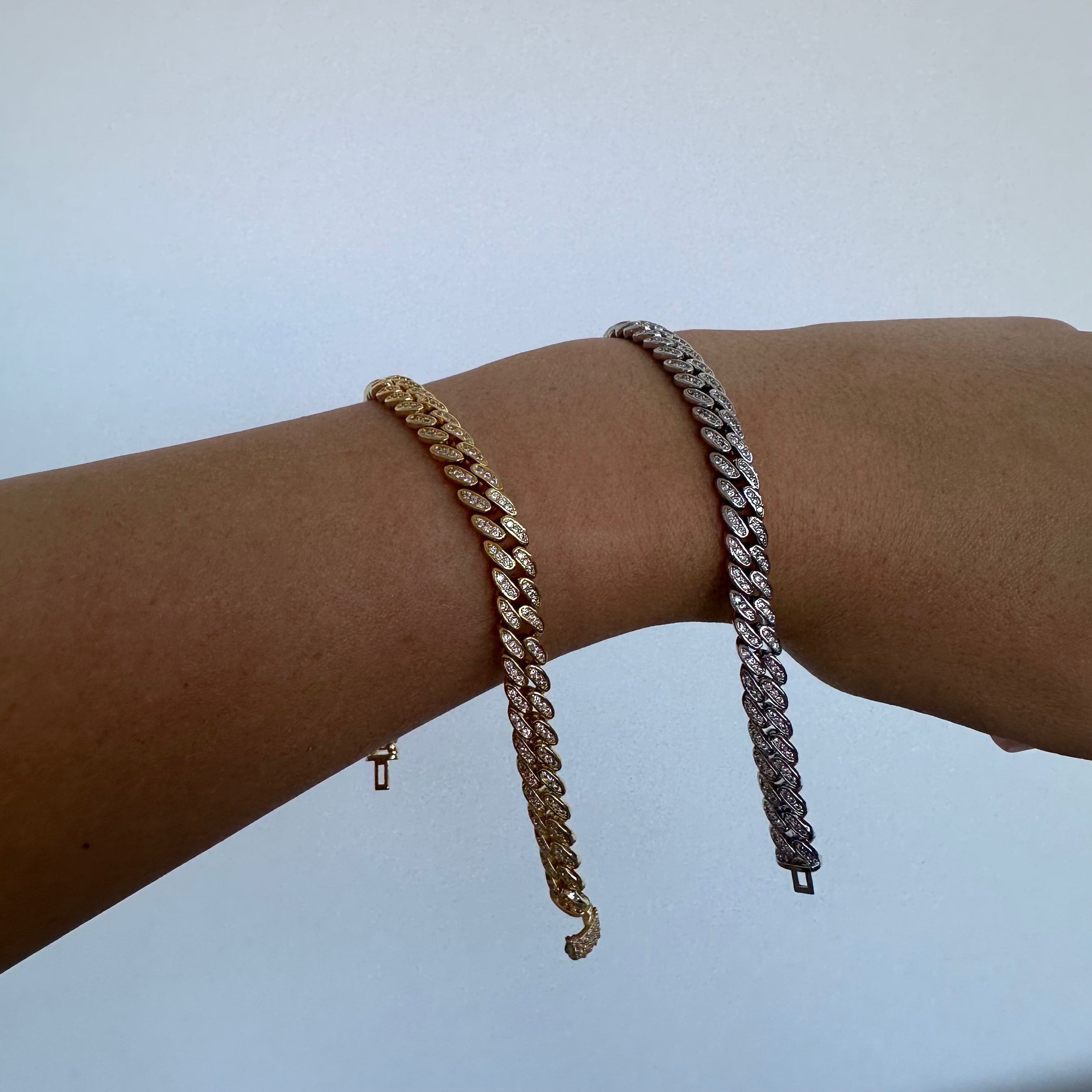 MINI CUBAN LINK BRACELET - GOLD (Samples)