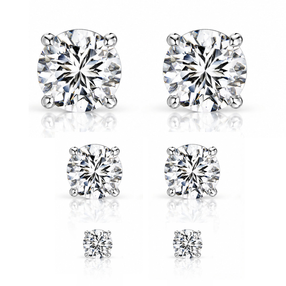 STASIJA SOLITAIRE TRIO SET - SILVER