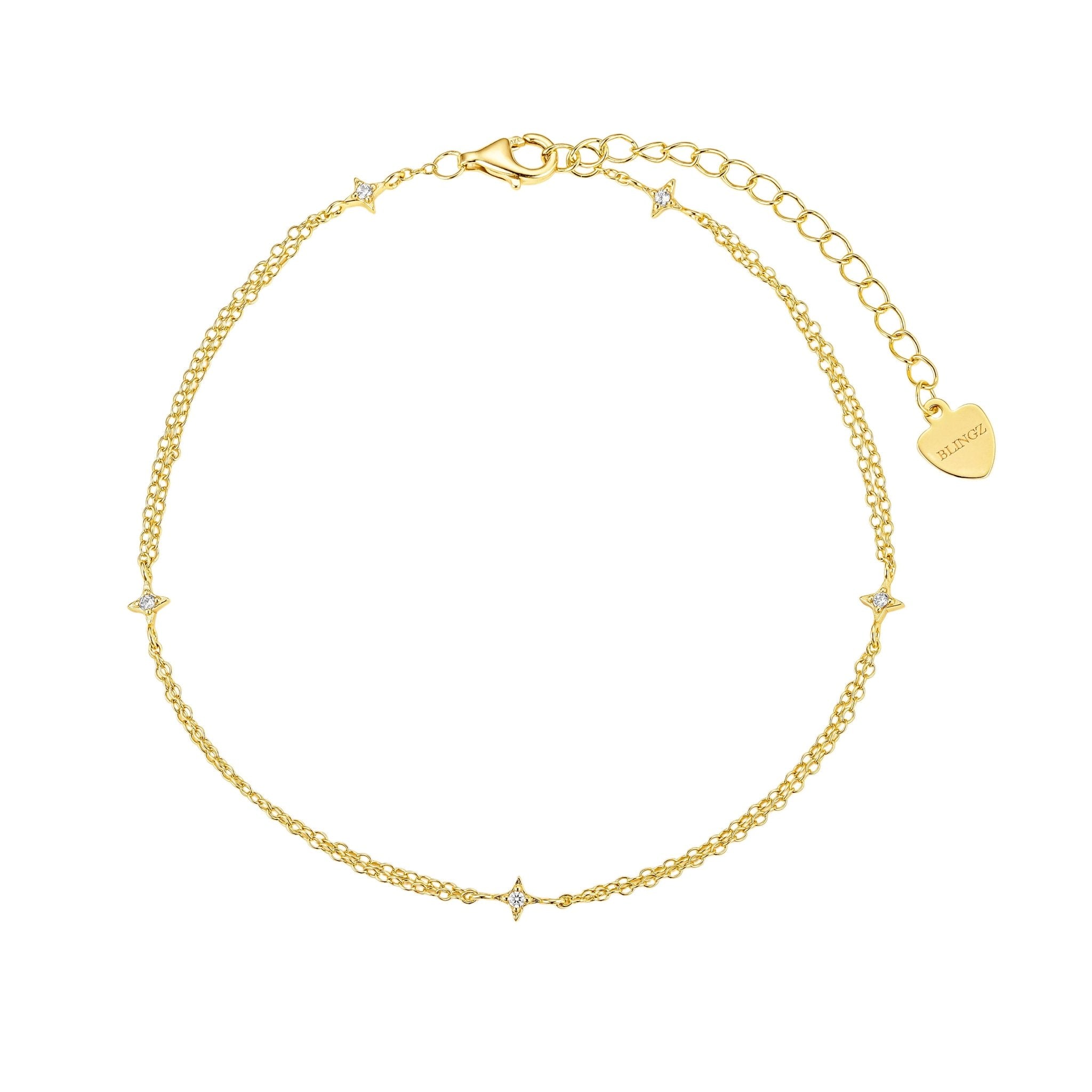 ADDISON ANKLET - GOLD - BLINGZ