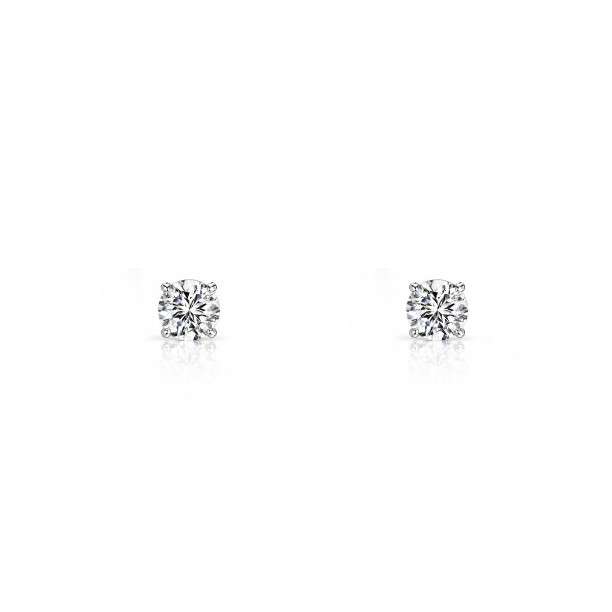 BABY CRYSTAL STUDS - SILVER - BLINGZ