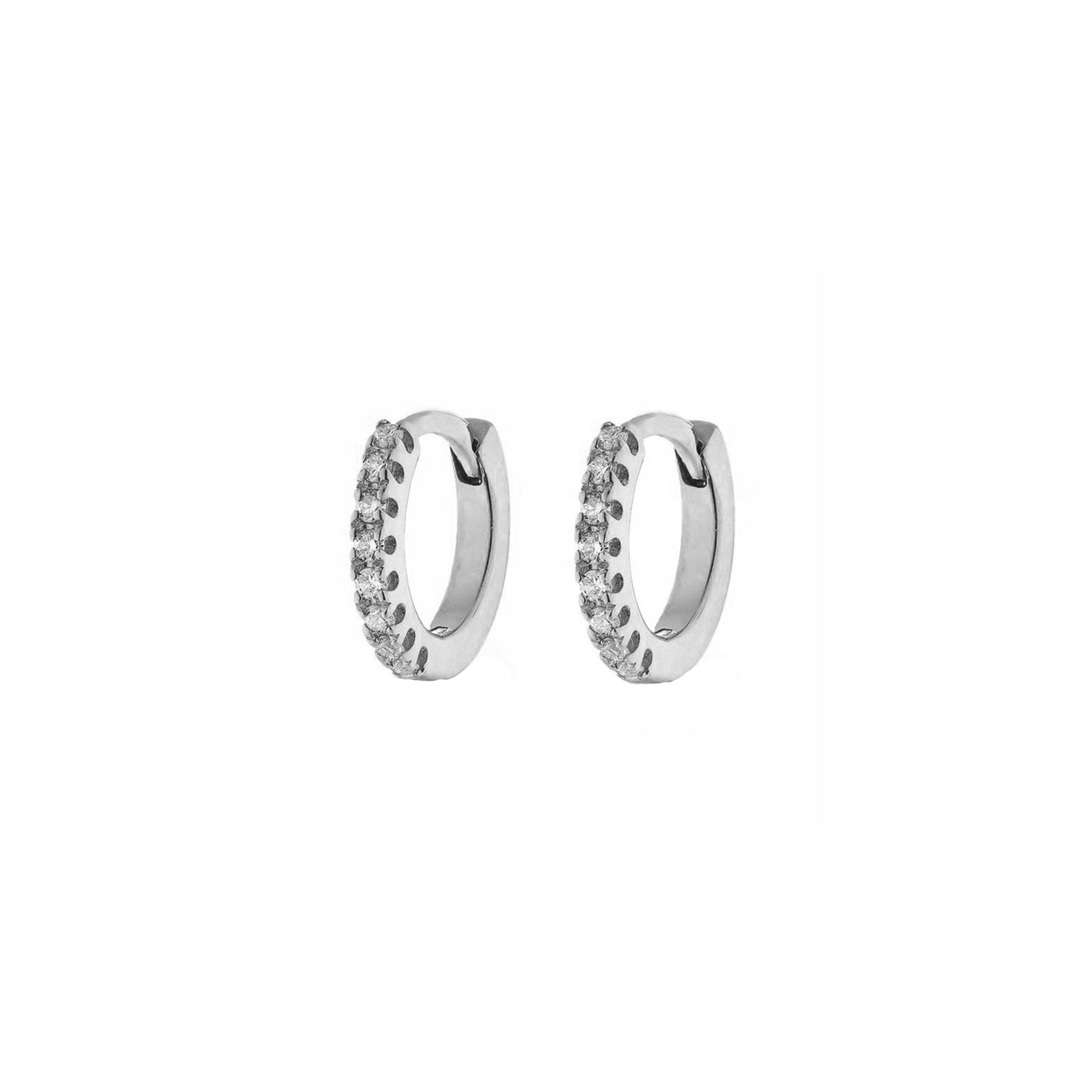 BABY HUGGIE EARRINGS - SILVER - BLINGZ