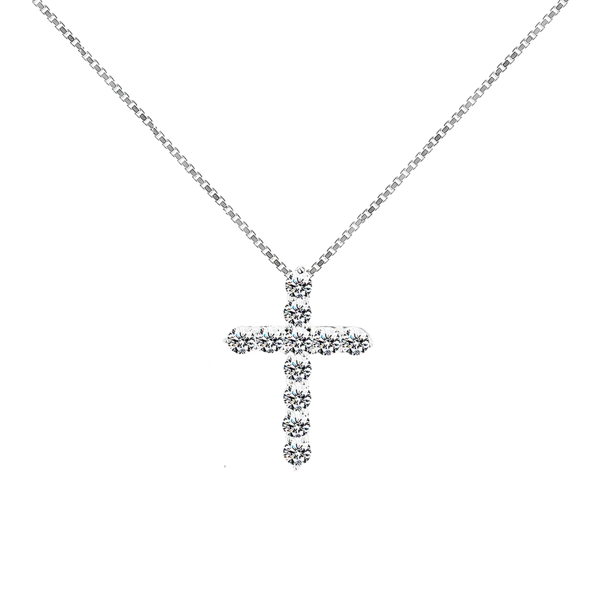 CANDICE CROSS NECKLACE (Samples) - BLINGZ