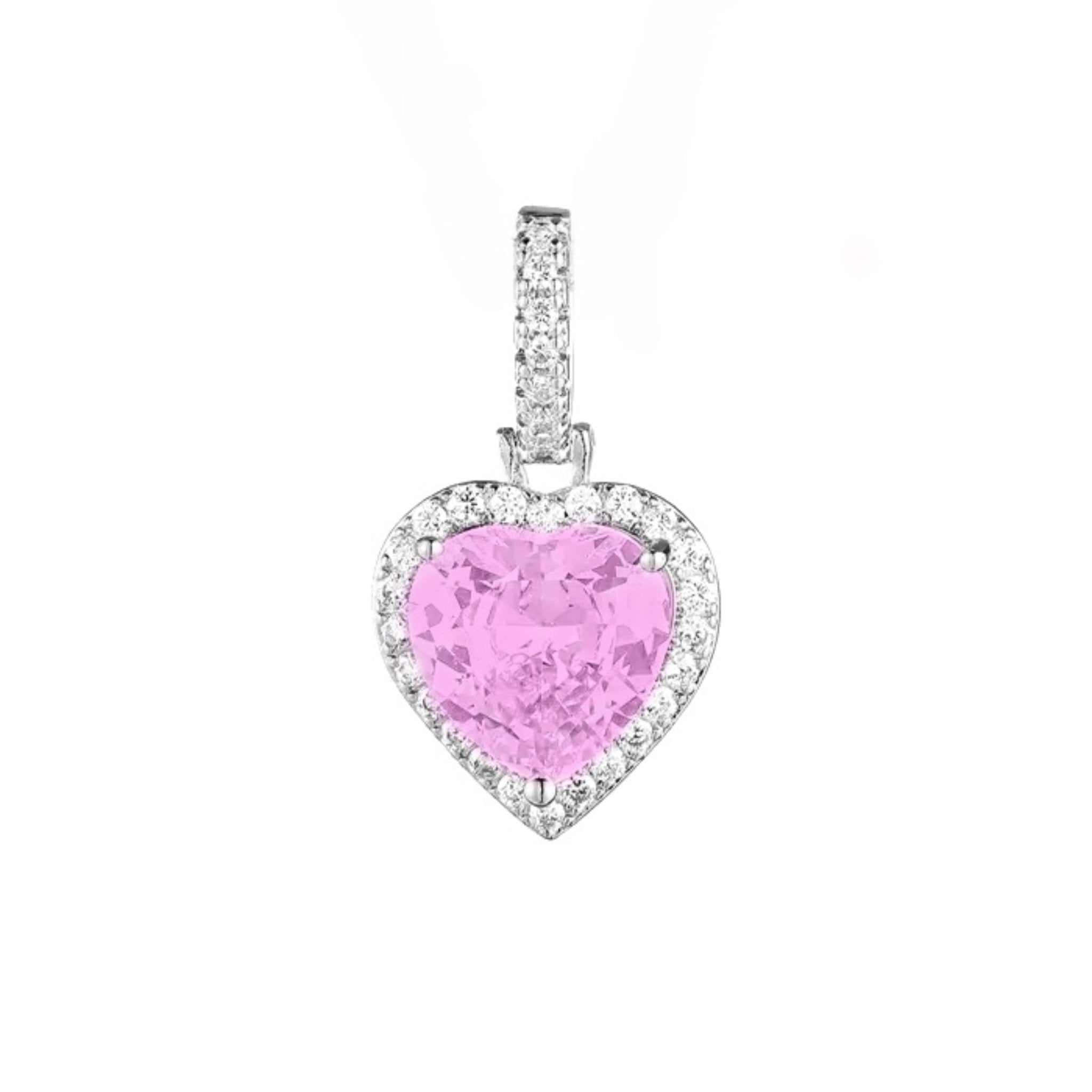 CINDERELLA HEART CHARM - BARBIE PINK - BLINGZ