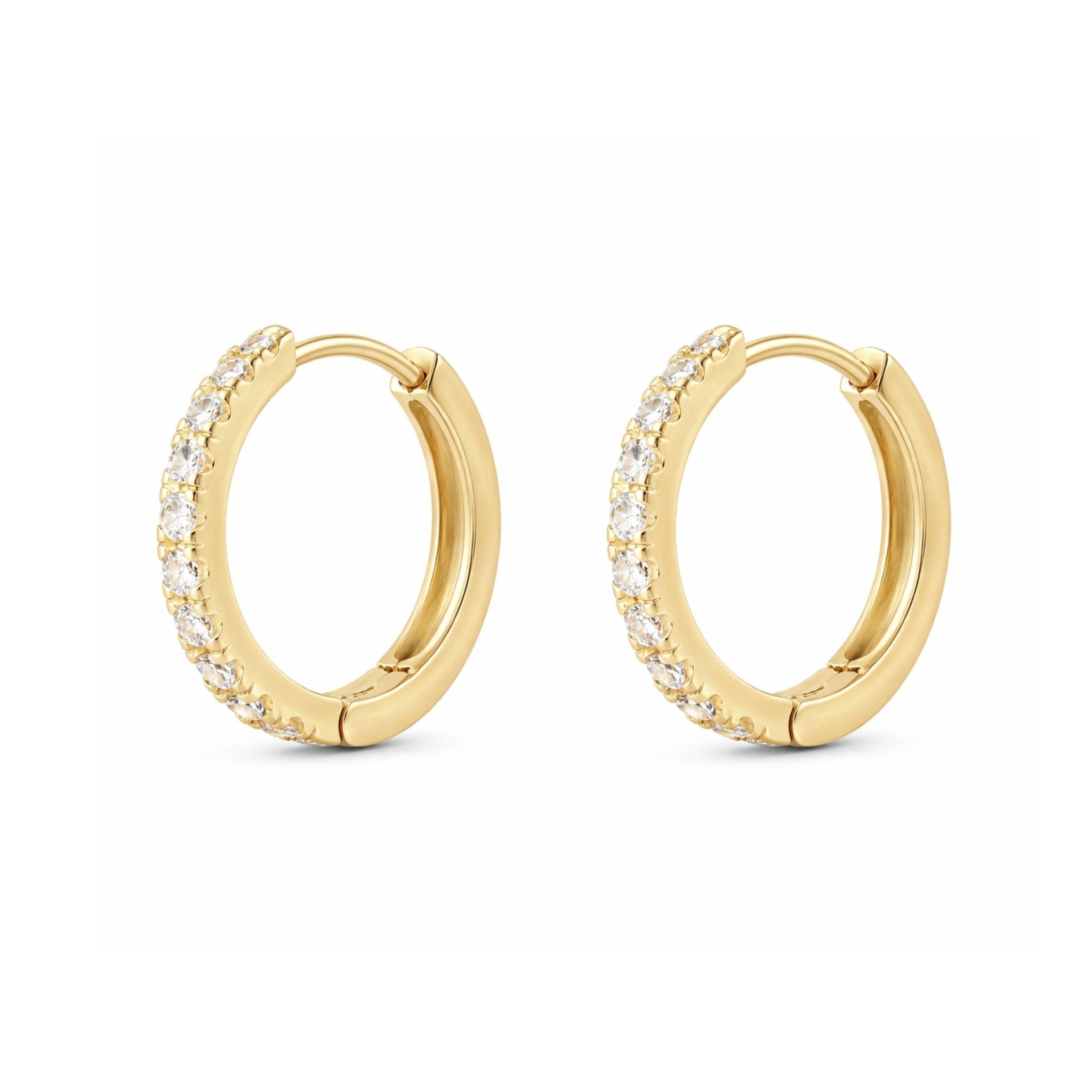 CLASSIC HUGGIE EARRINGS - GOLD - BLINGZ