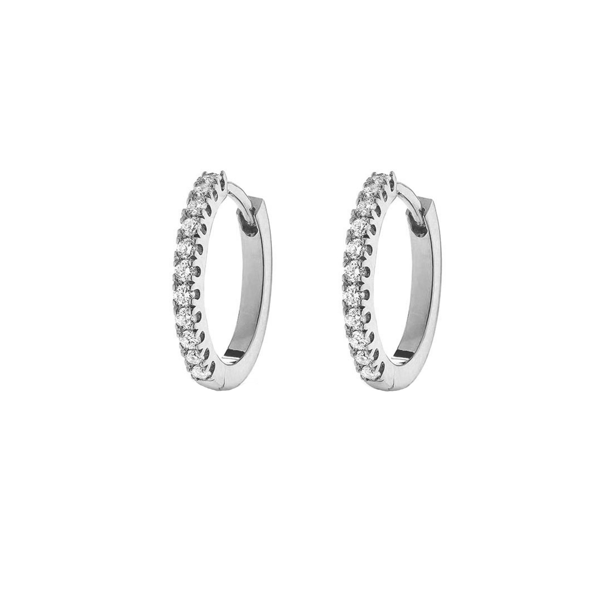 CLASSIC HUGGIE EARRINGS - SILVER - BLINGZ